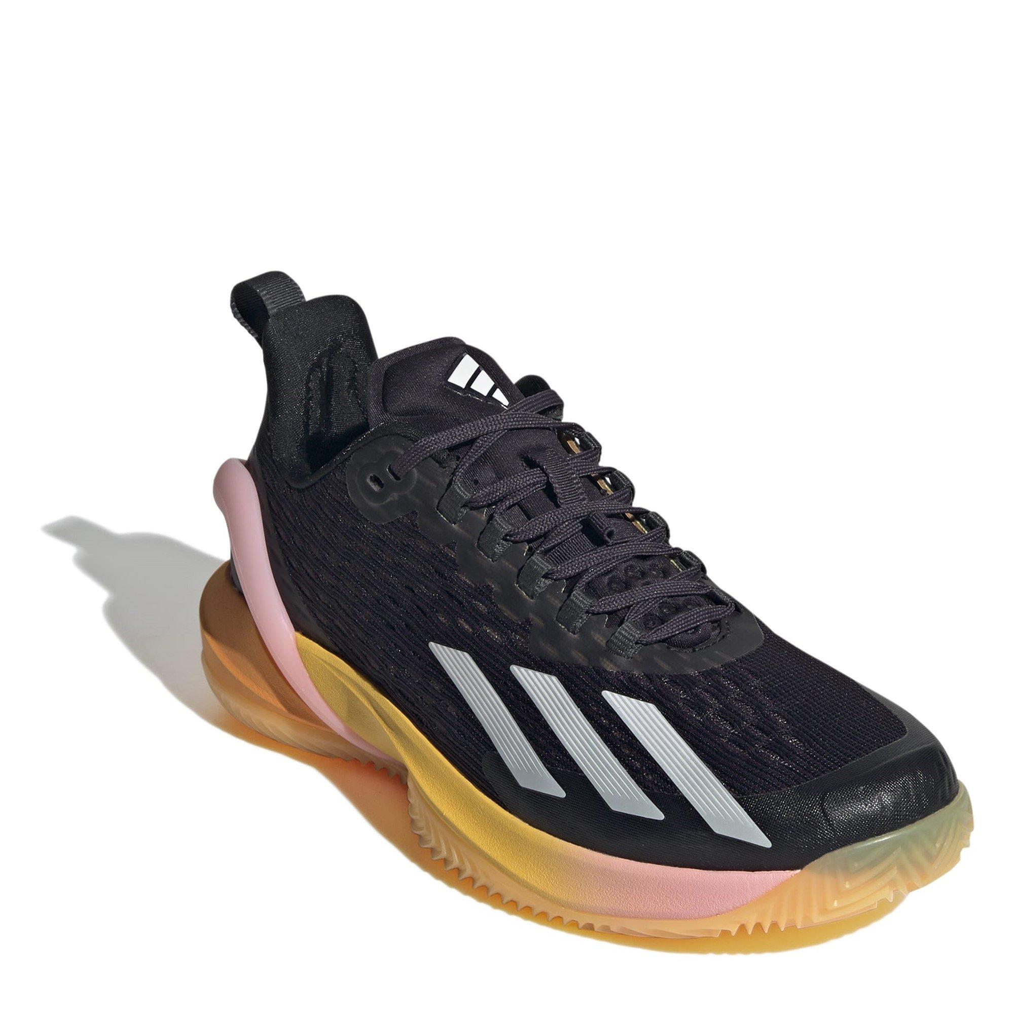 Blk/Met/Sprk - adidas - Adizero Cybersonic Clay Tennis Shoes Womens - 3