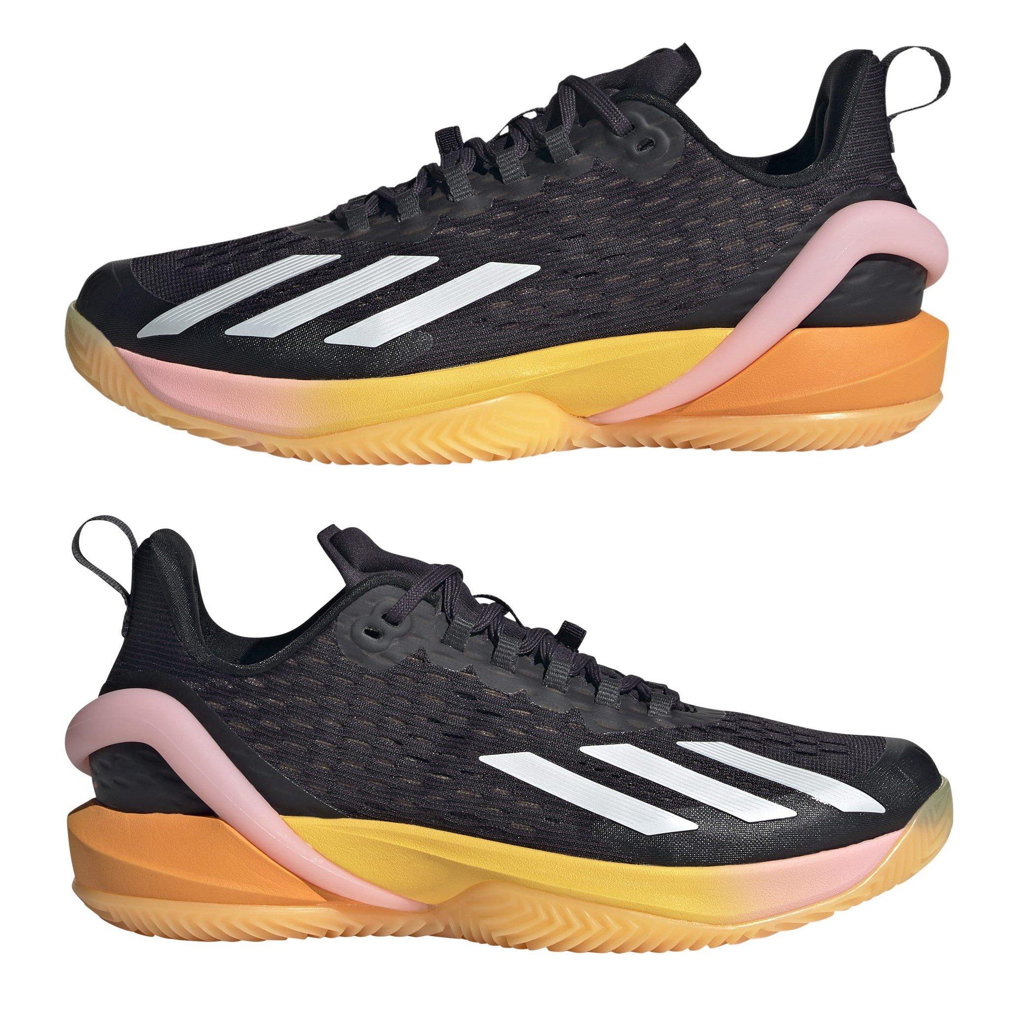 Blk/Met/Sprk - adidas - Adizero Cybersonic Clay Tennis Shoes Womens - 9