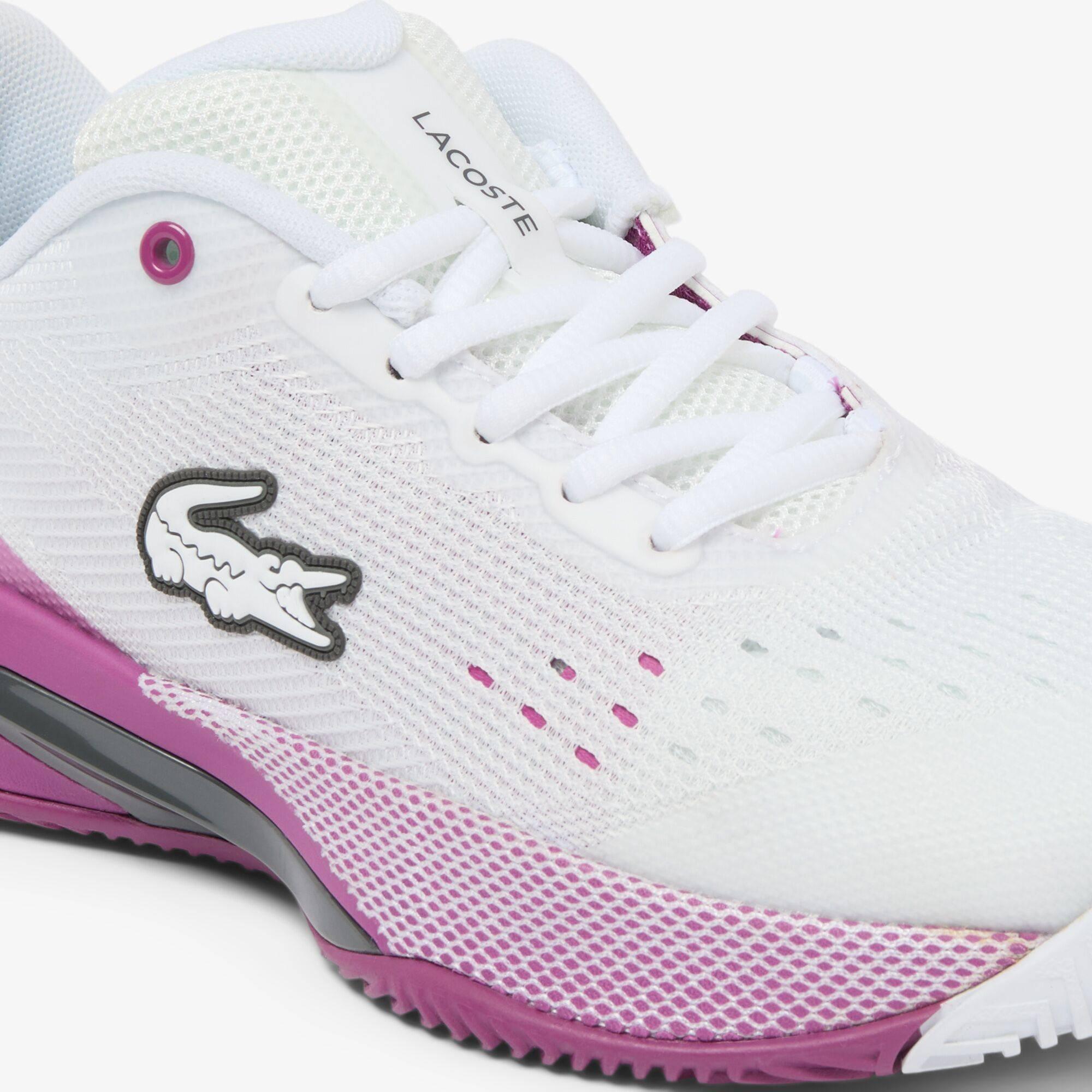 Wht/Purp - Lacoste - Women's AG-LT EVO 226 Tennis Shoes - 4
