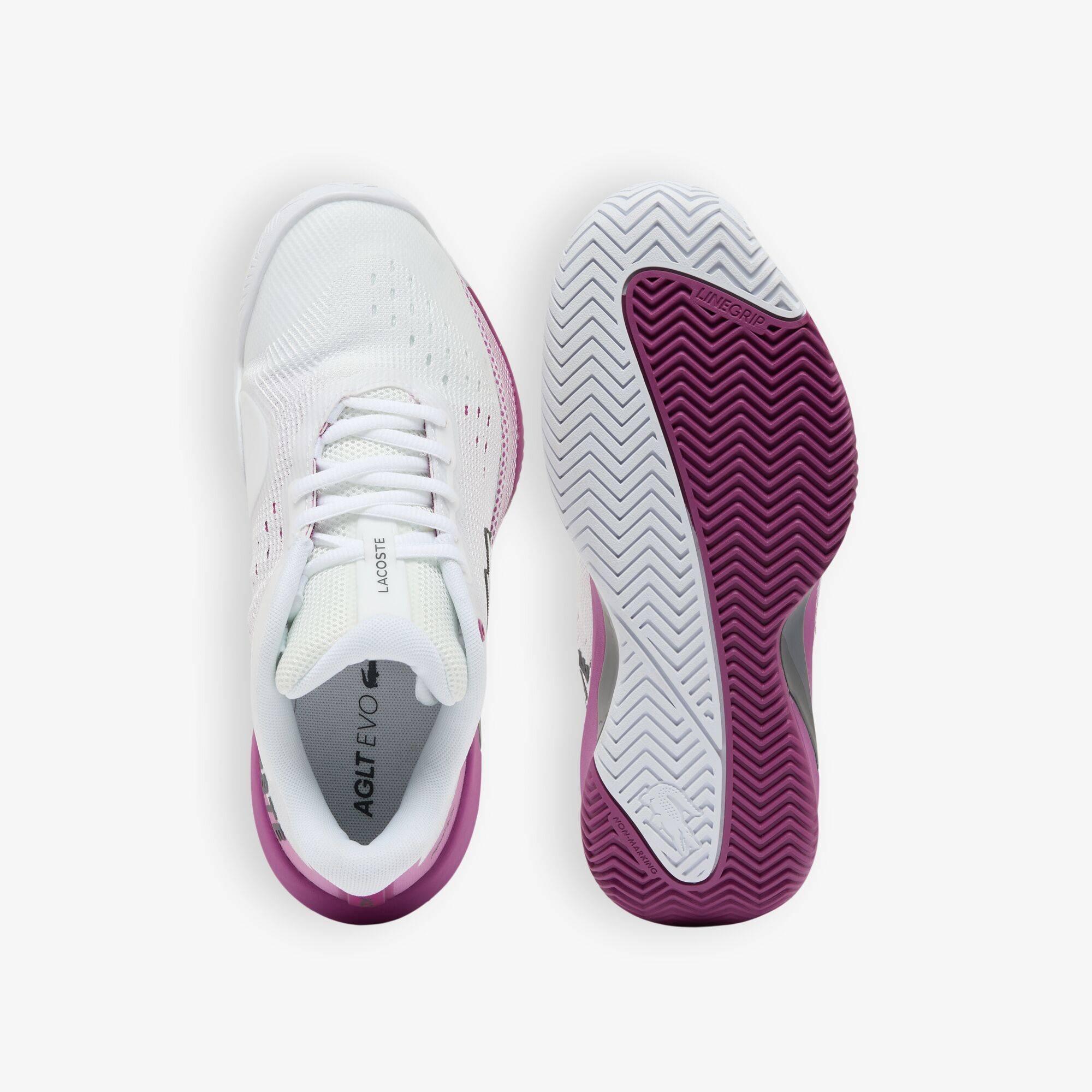 Wht/Purp - Lacoste - Women's AG-LT EVO 226 Tennis Shoes - 5
