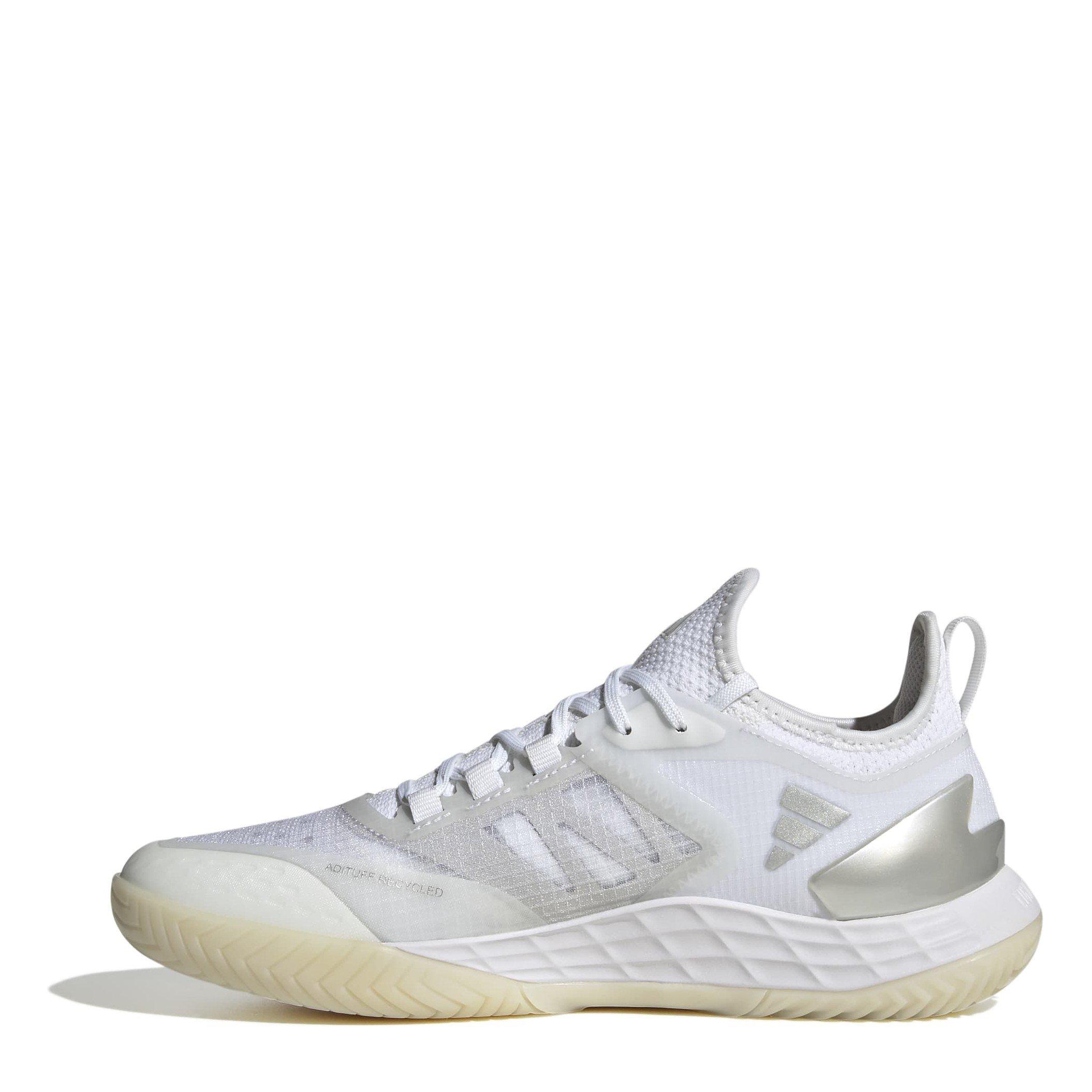 Wht/Slvr/Gry - adidas - Adizero Ubersonic 4.1 W Tennis Shoes Womens - 2