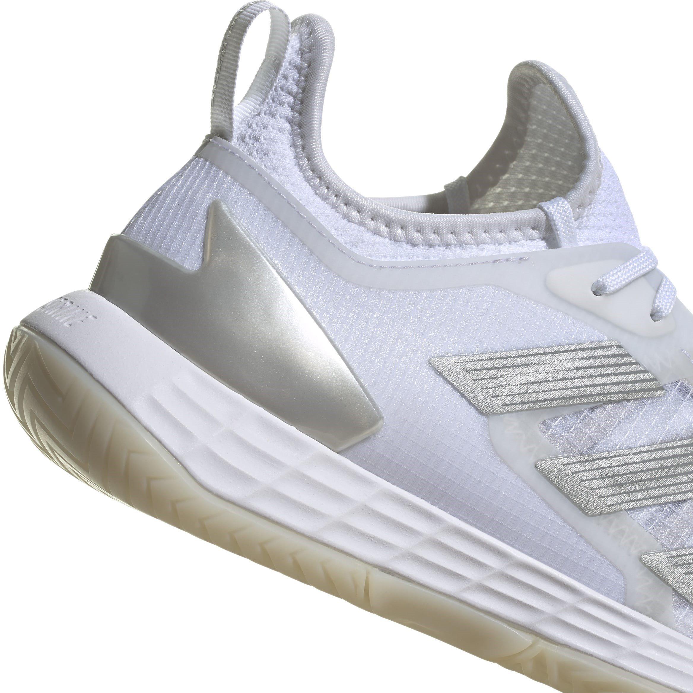 Wht/Slvr/Gry - adidas - Adizero Ubersonic 4.1 W Tennis Shoes Womens - 7