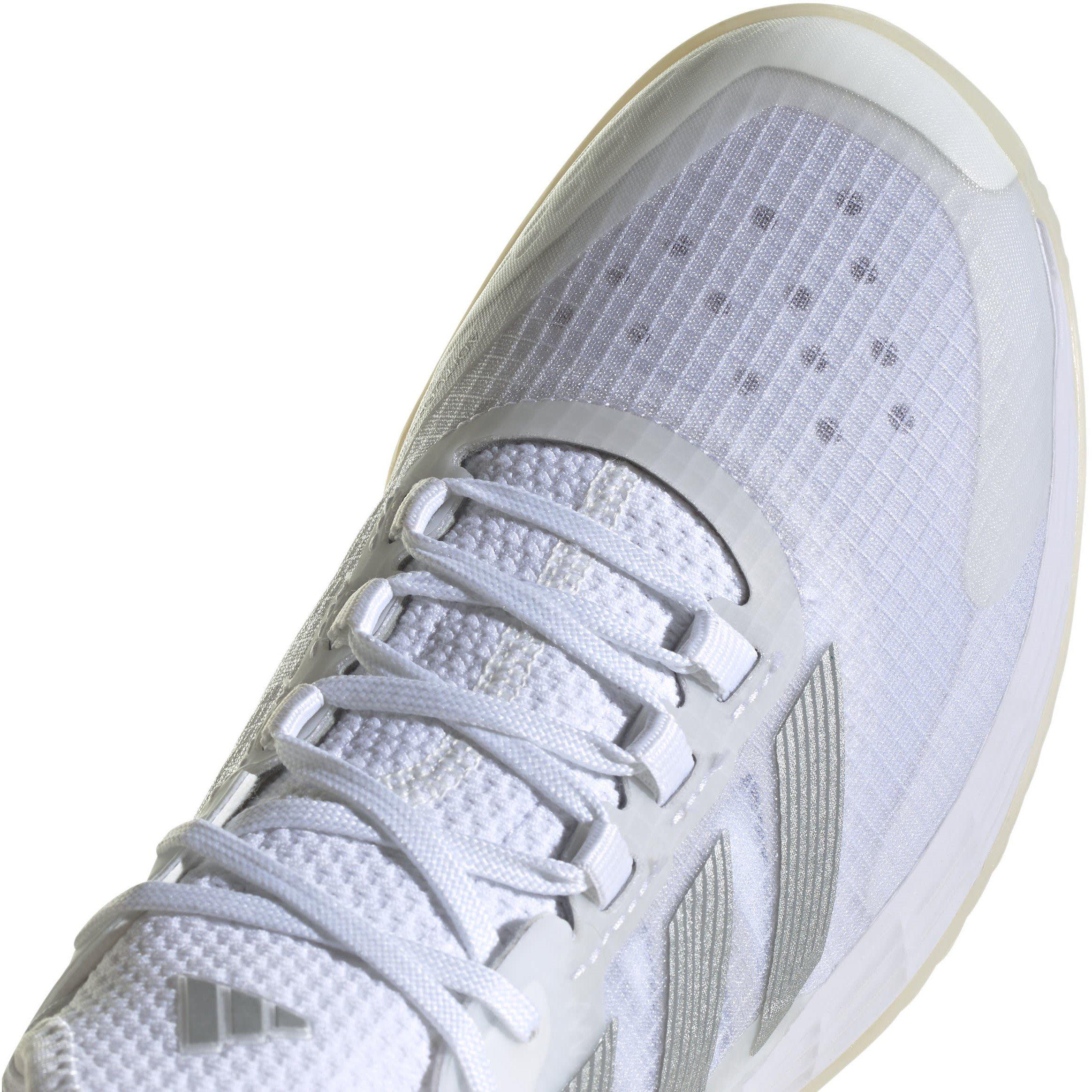 Wht/Slvr/Gry - adidas - Adizero Ubersonic 4.1 W Tennis Shoes Womens - 8