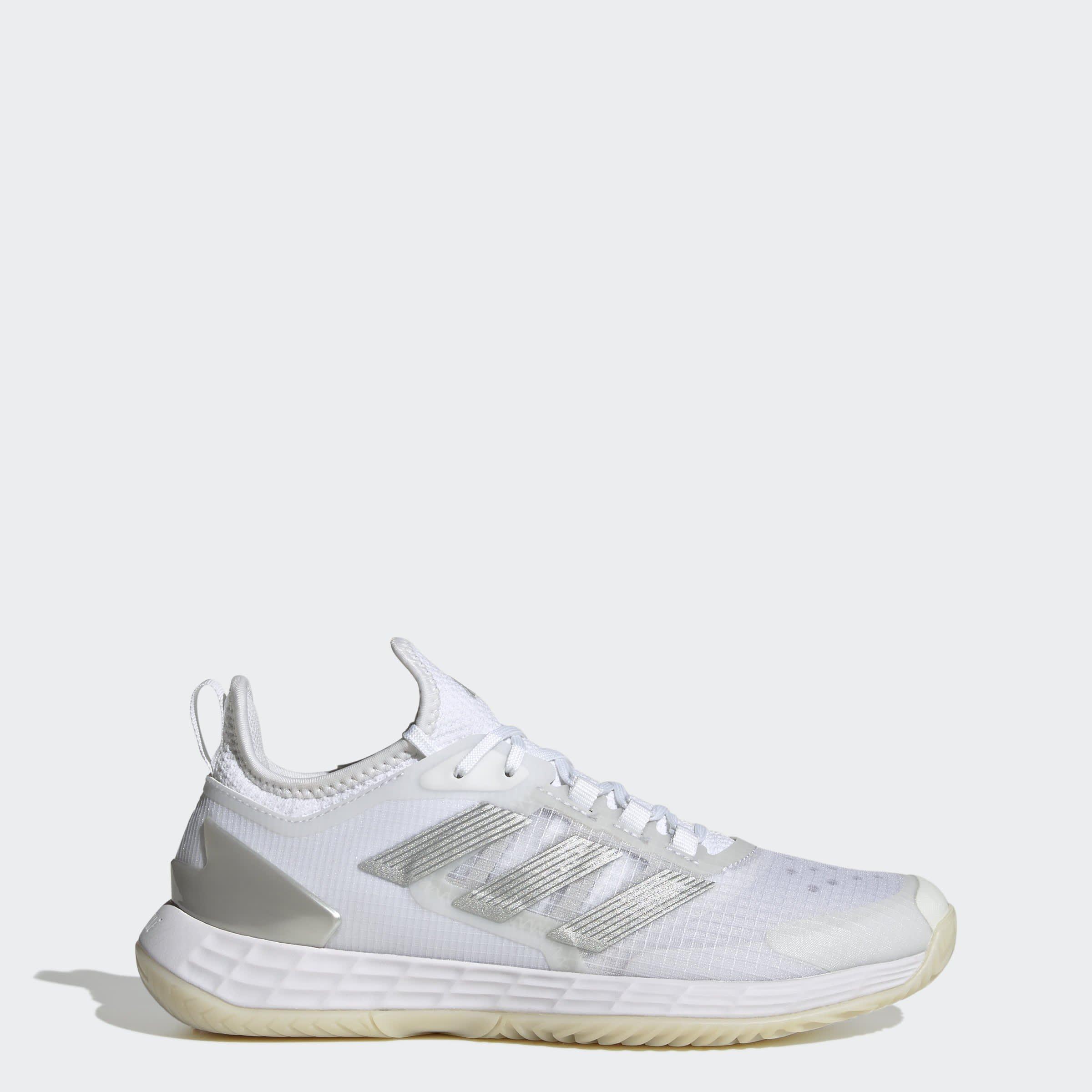 Wht/Slvr/Gry - adidas - Adizero Ubersonic 4.1 W Tennis Shoes Womens - 10