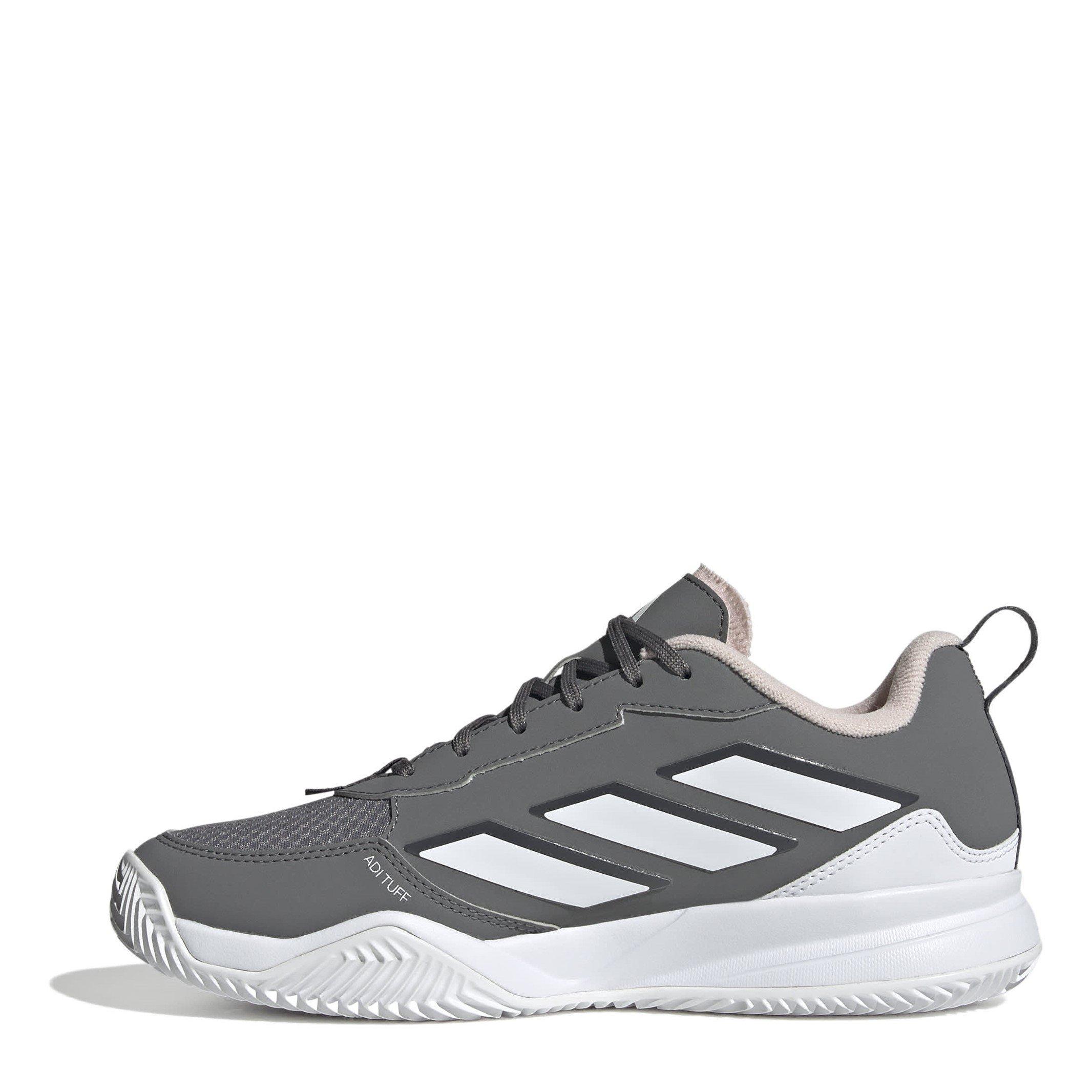 GRE/BIJ/ROZ - adidas - Avaflash Clay Tennis Shoes Womens - 2