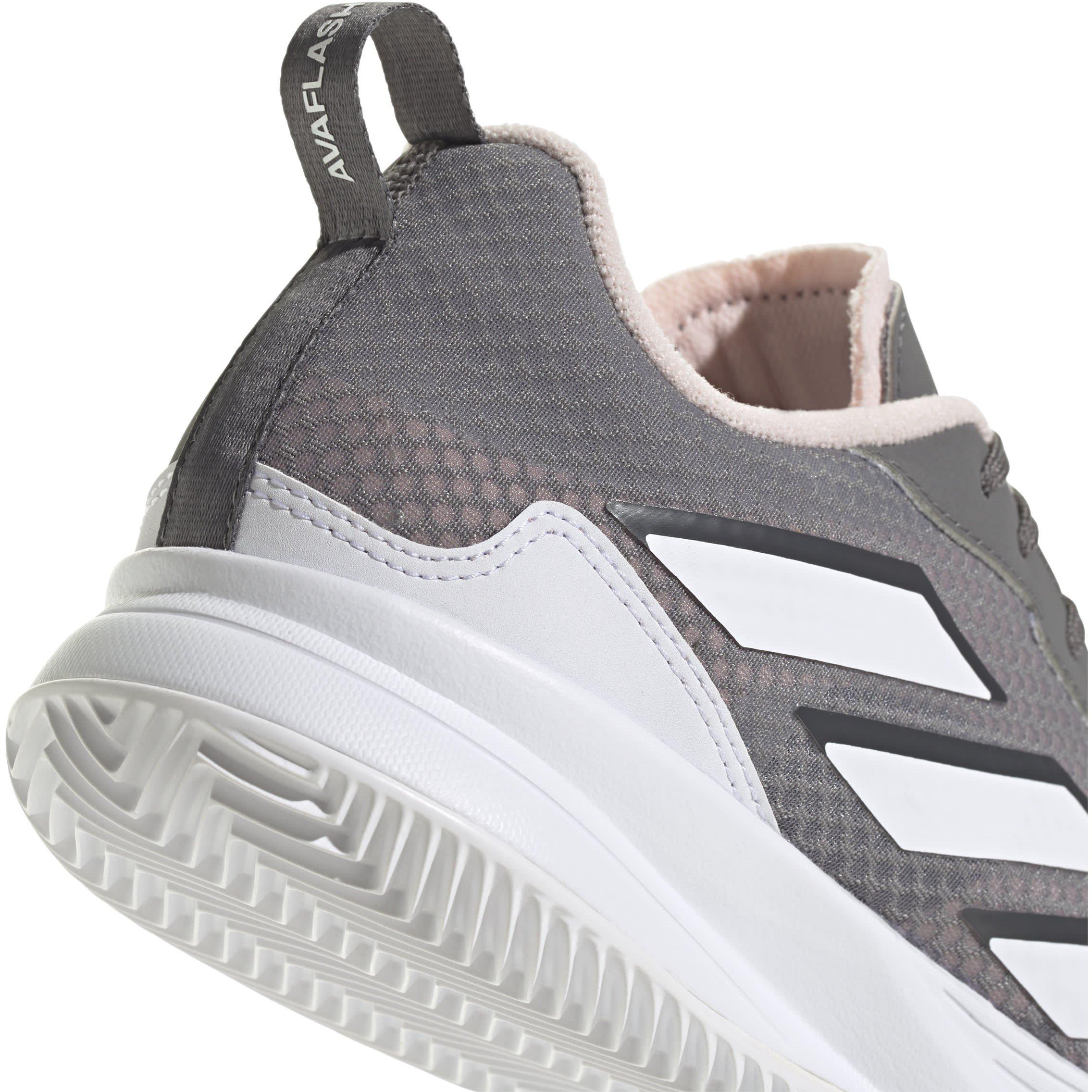 GRE/BIJ/ROZ - adidas - Avaflash Clay Tennis Shoes Womens - 7