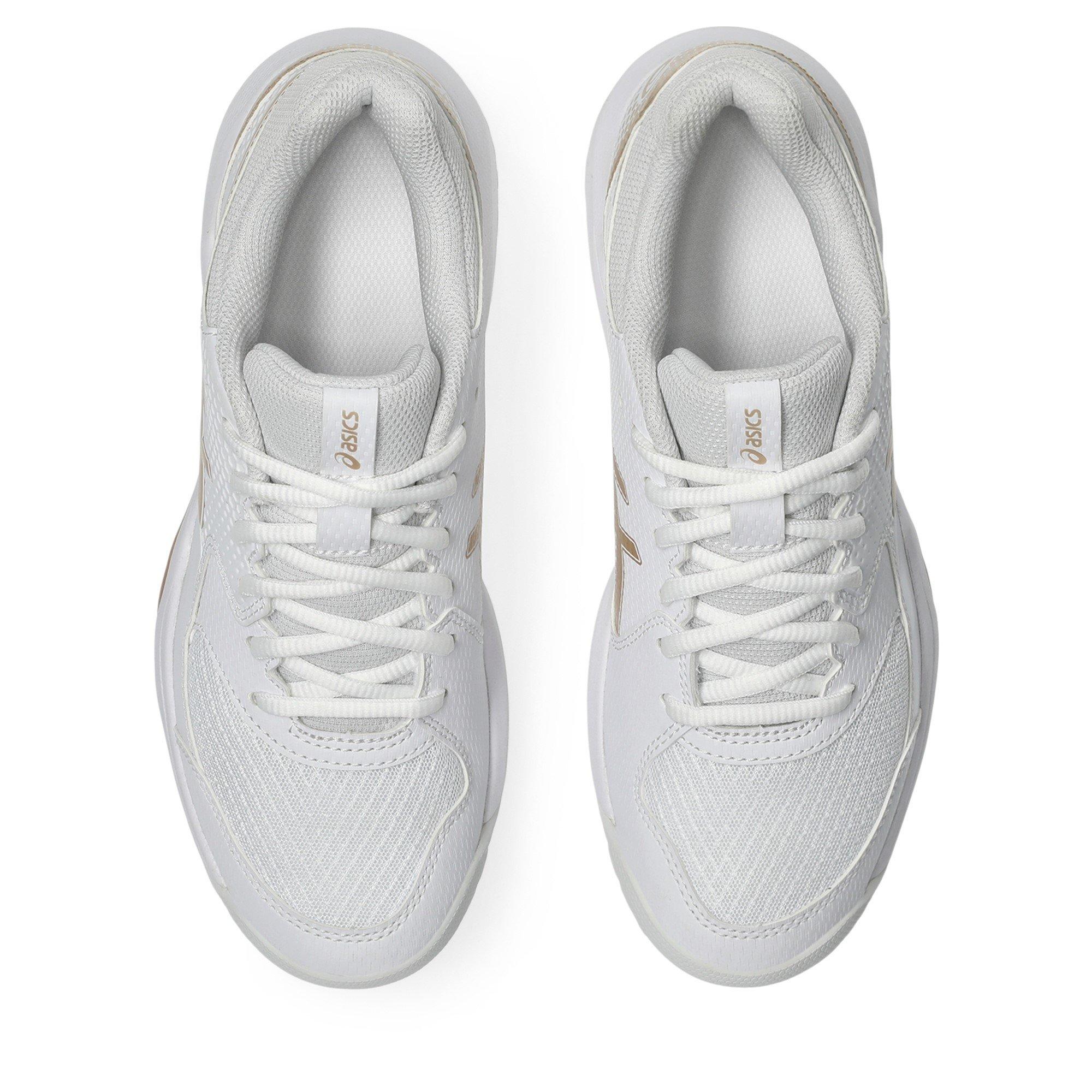 WHITE/CHAMPAGNE - Asics - Gel-Dedicate 8 Womens Pickleball Shoes - 6