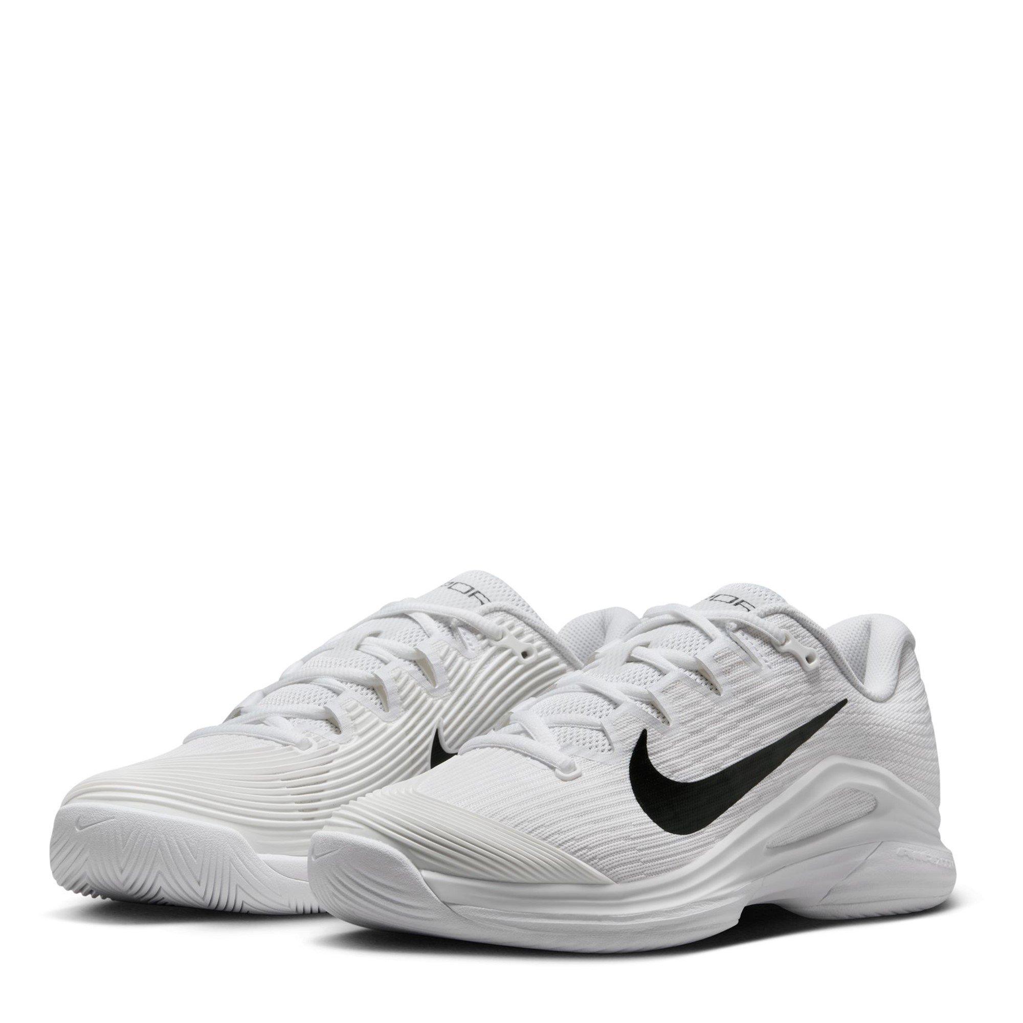 White/Black - Nike - Nike Vapor 12 Hard Court Tennis Shoes Womens - 4