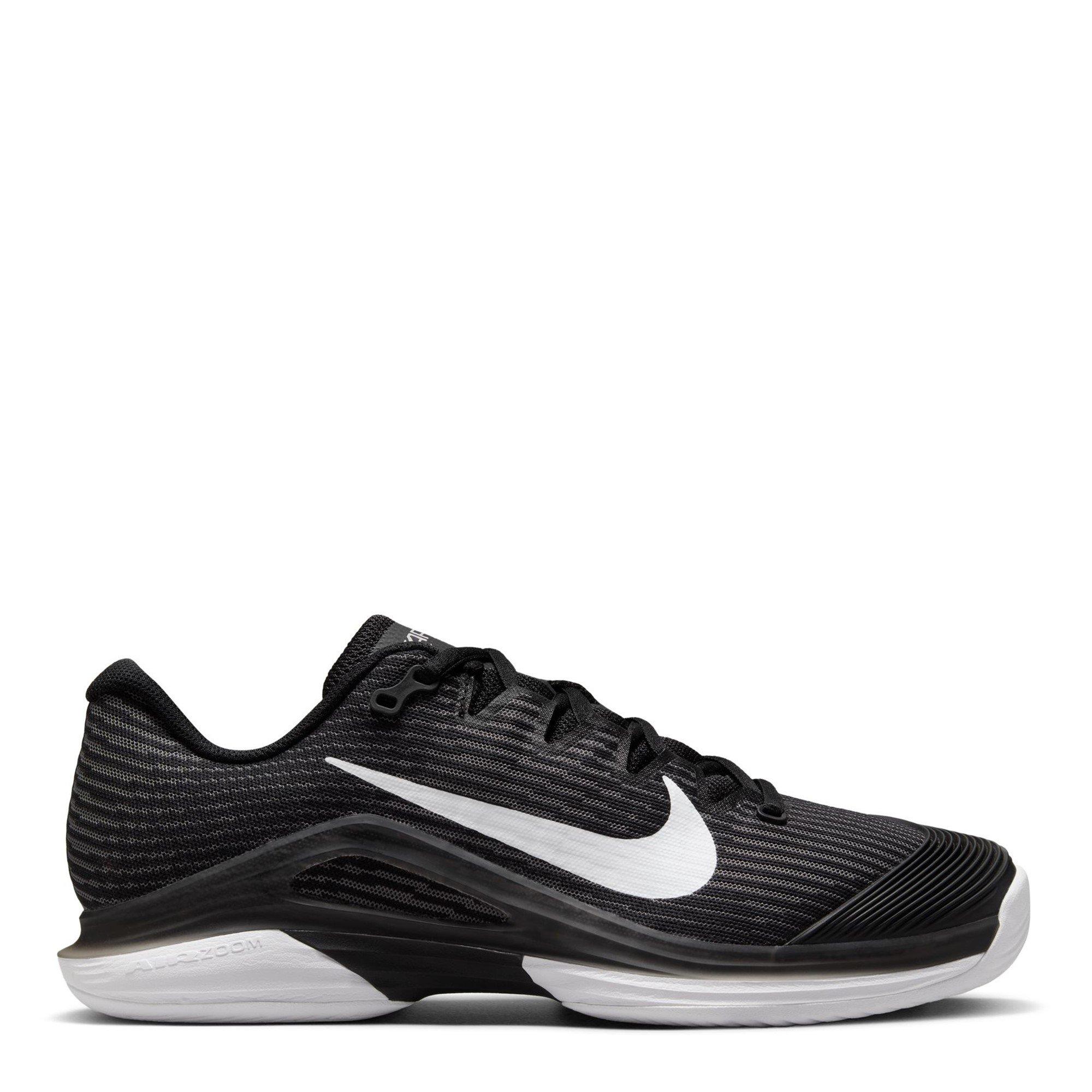 Black/White - Nike - Nike Vapor 12 Hard Court Tennis Shoes Womens - 1