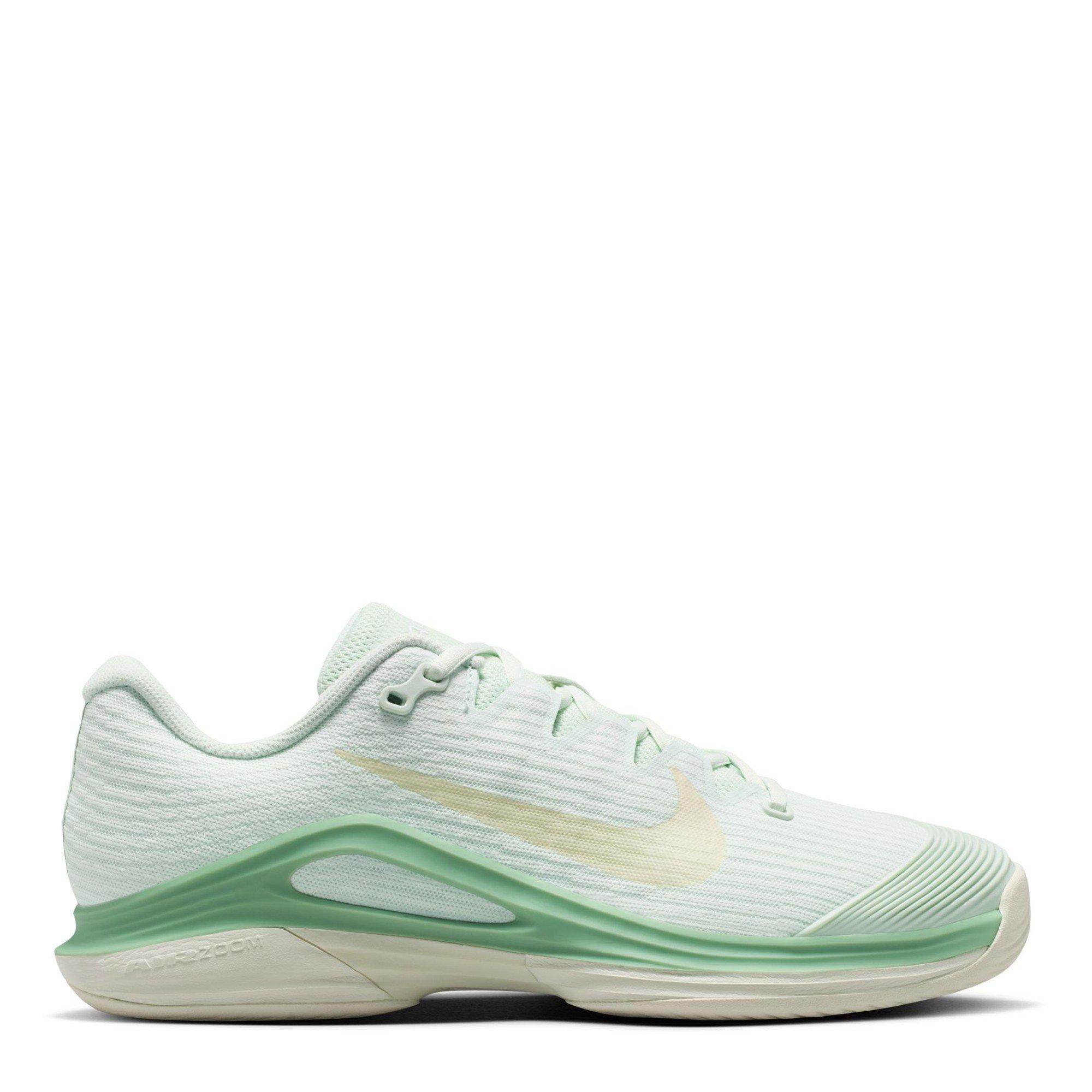 Nike Women's Vapor 12 Hard Court Tennis Shoes - Steam/White - 7 (41)