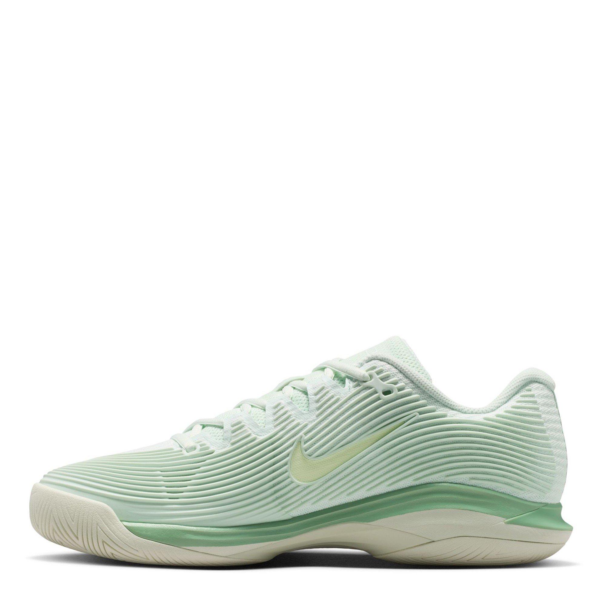 Steam/White - Nike - Nike Vapor 12 Hard Court Tennis Shoes Womens - 2