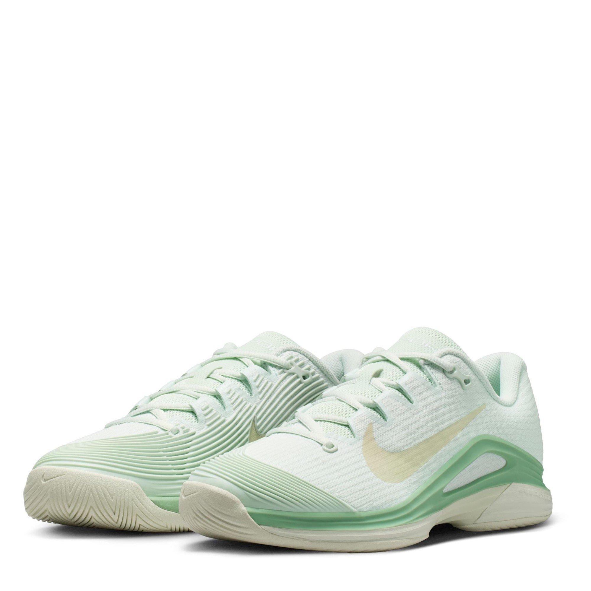 Steam/White - Nike - Nike Vapor 12 Hard Court Tennis Shoes Womens - 4