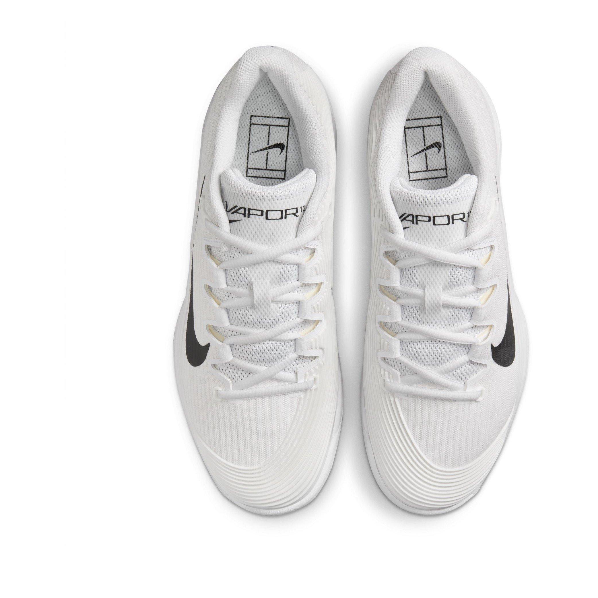 Wit/Zwart - Nike - Nike Vapor 12 Hard Court Tennis Shoes Womens - 7