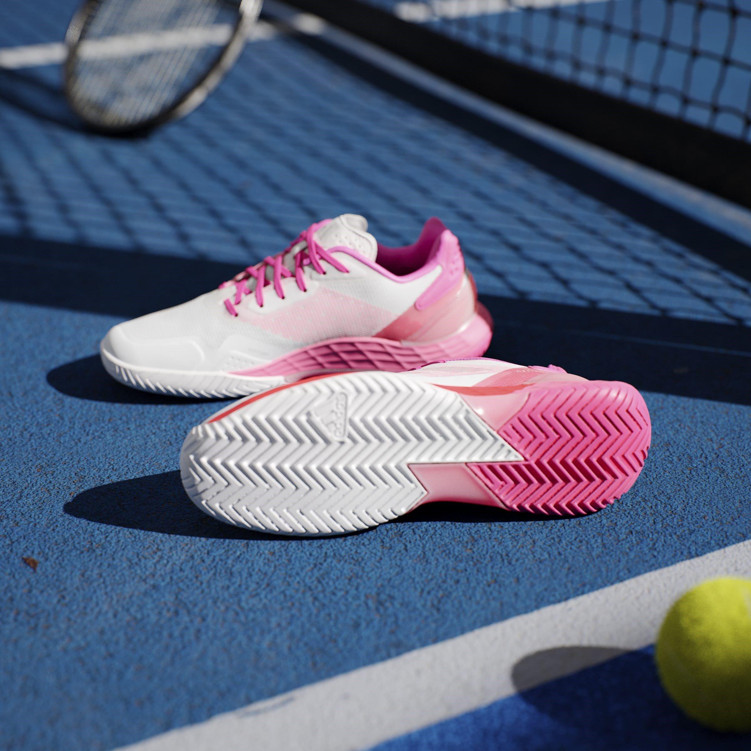 Weiß/Rosa - adidas - Defiant Speed 2 Tennis Shoes Womens - 11