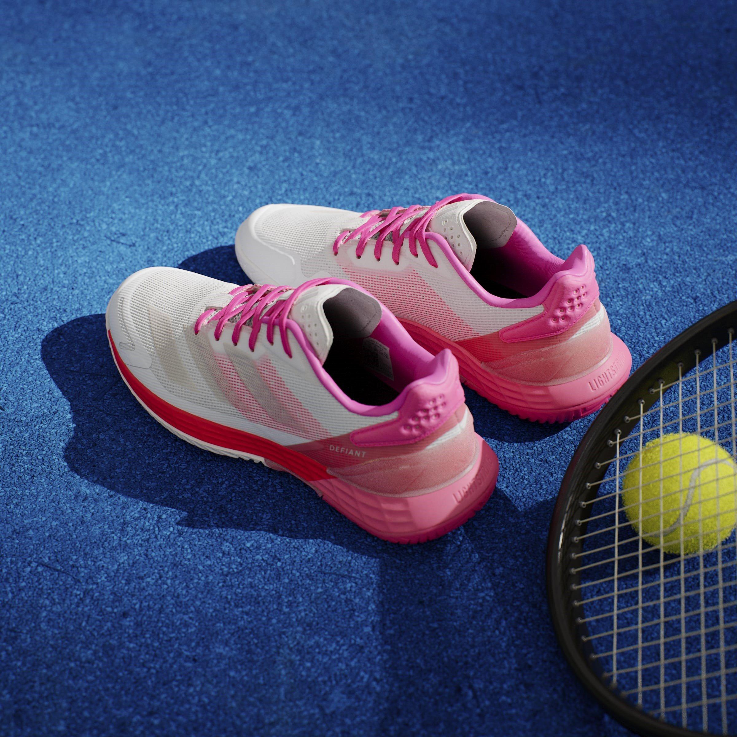 Weiß/Rosa - adidas - Defiant Speed 2 Tennis Shoes Womens - 13