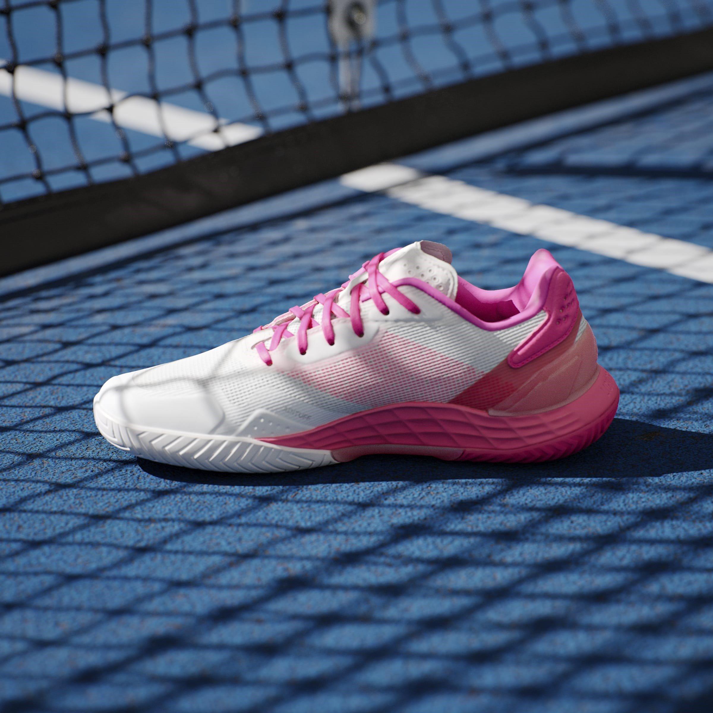 Weiß/Rosa - adidas - Defiant Speed 2 Tennis Shoes Womens - 14