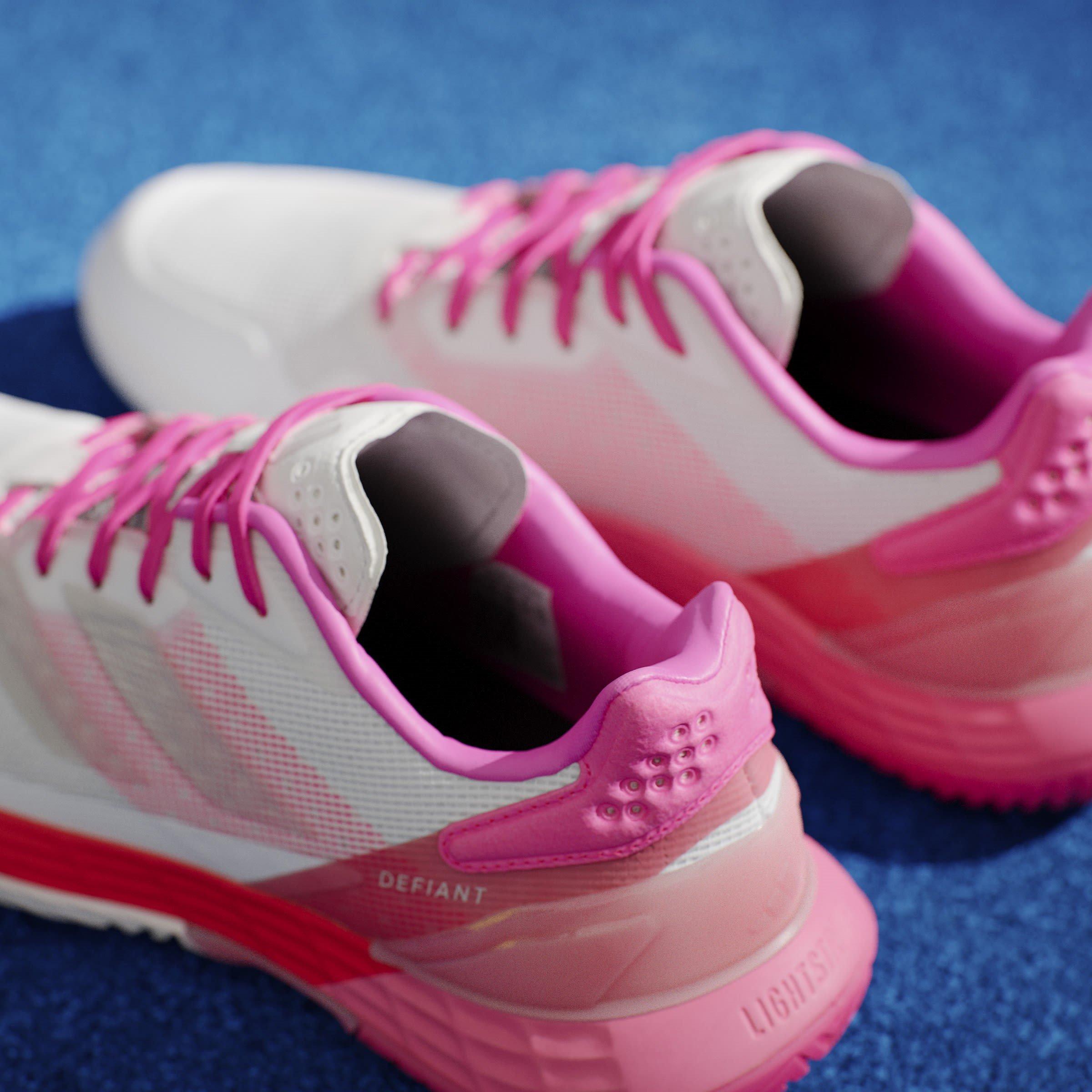 Weiß/Rosa - adidas - Defiant Speed 2 Tennis Shoes Womens - 16