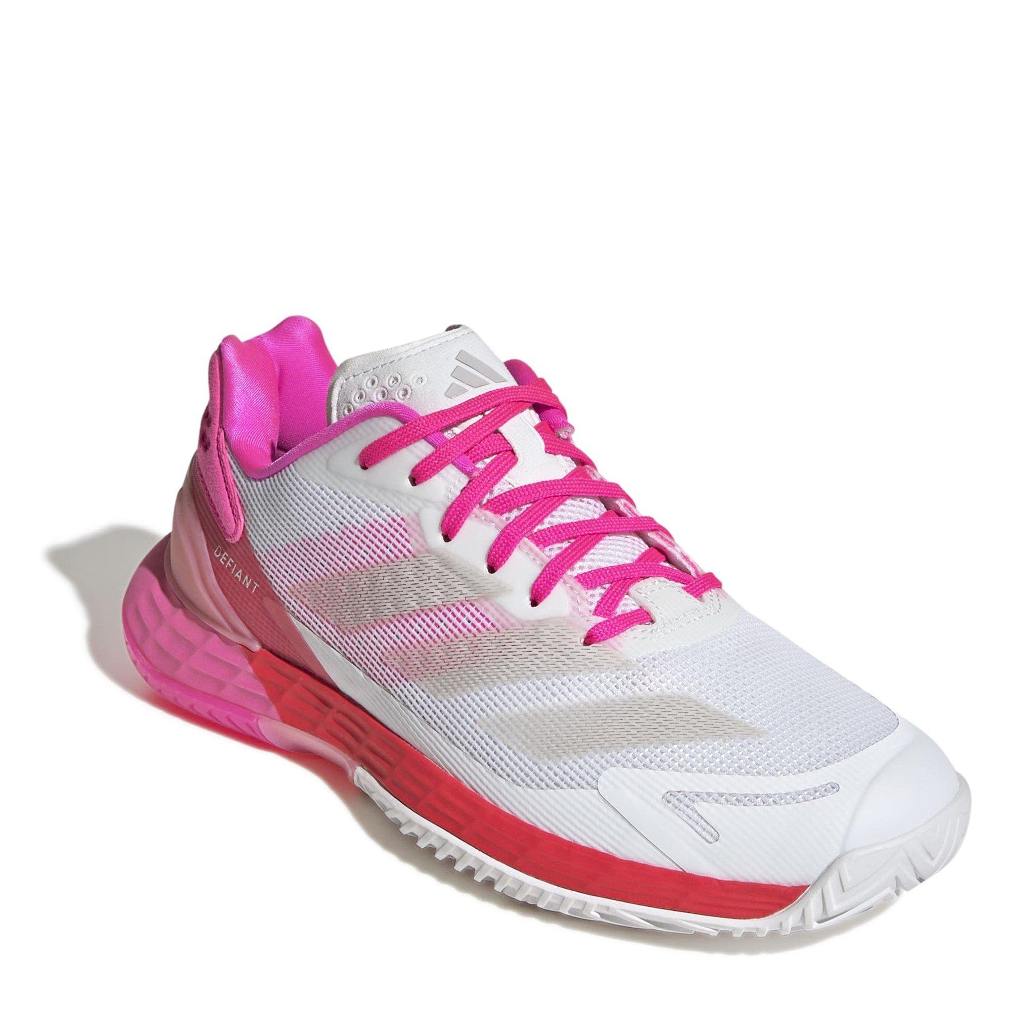 Weiß/Rosa - adidas - Defiant Speed 2 Tennis Shoes Womens - 3