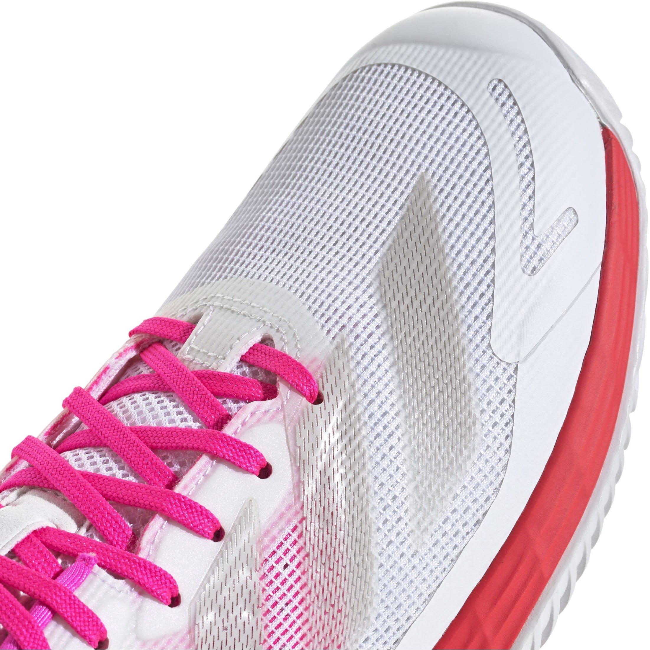 Weiß/Rosa - adidas - Defiant Speed 2 Tennis Shoes Womens - 8