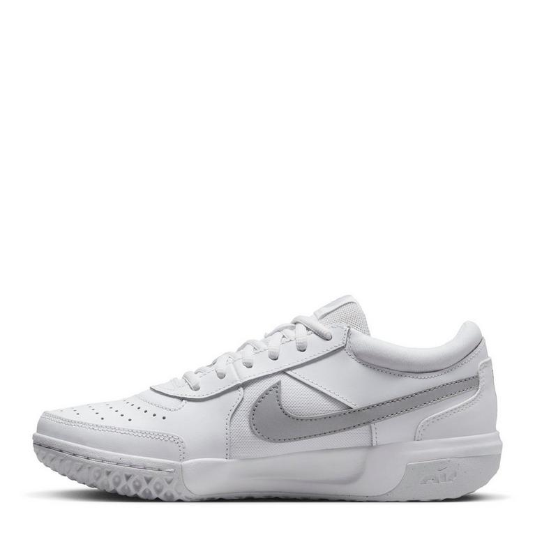Blanc/Argenté - Nike - Court Zoom Lite 3 Women's Tennis Shoes - 2