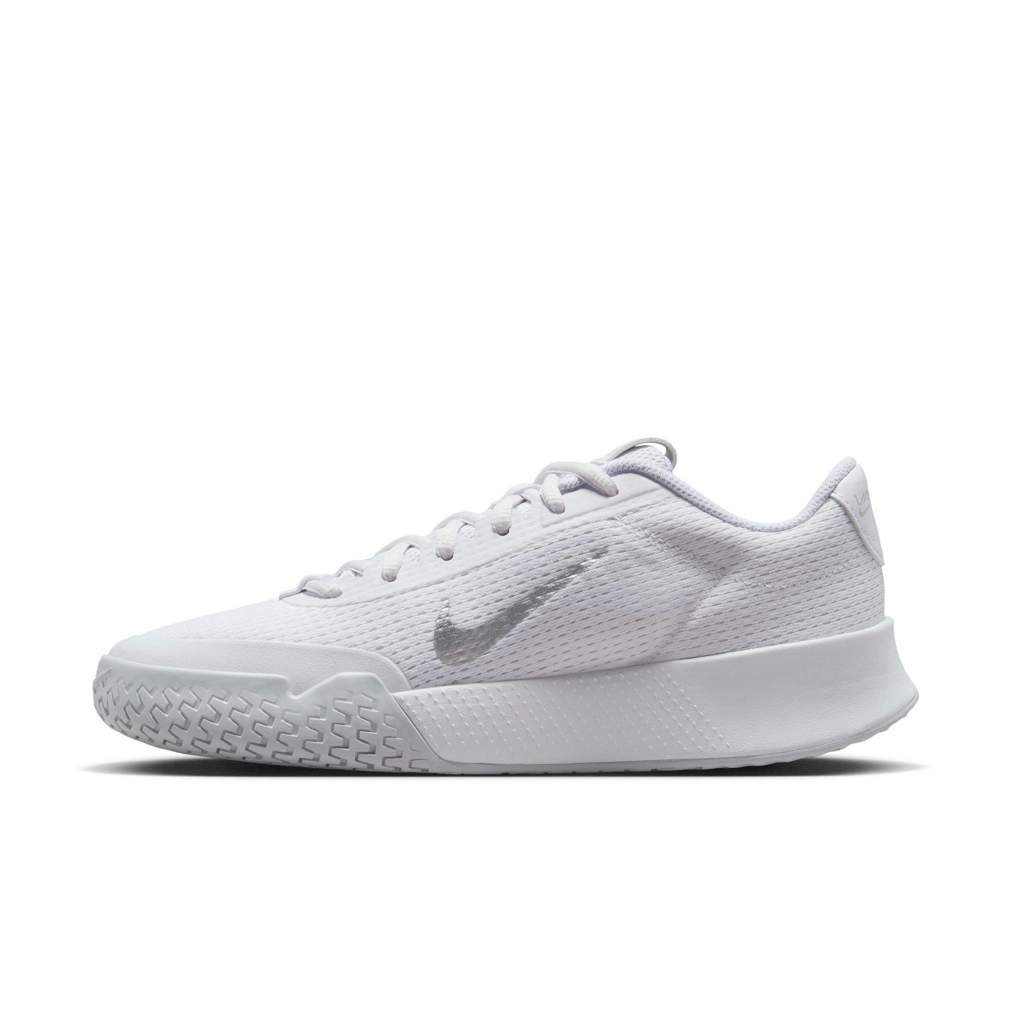 White/Silver - Nike - Vapor Lite 2 Women's Hard Court Tennis Shoes - 2