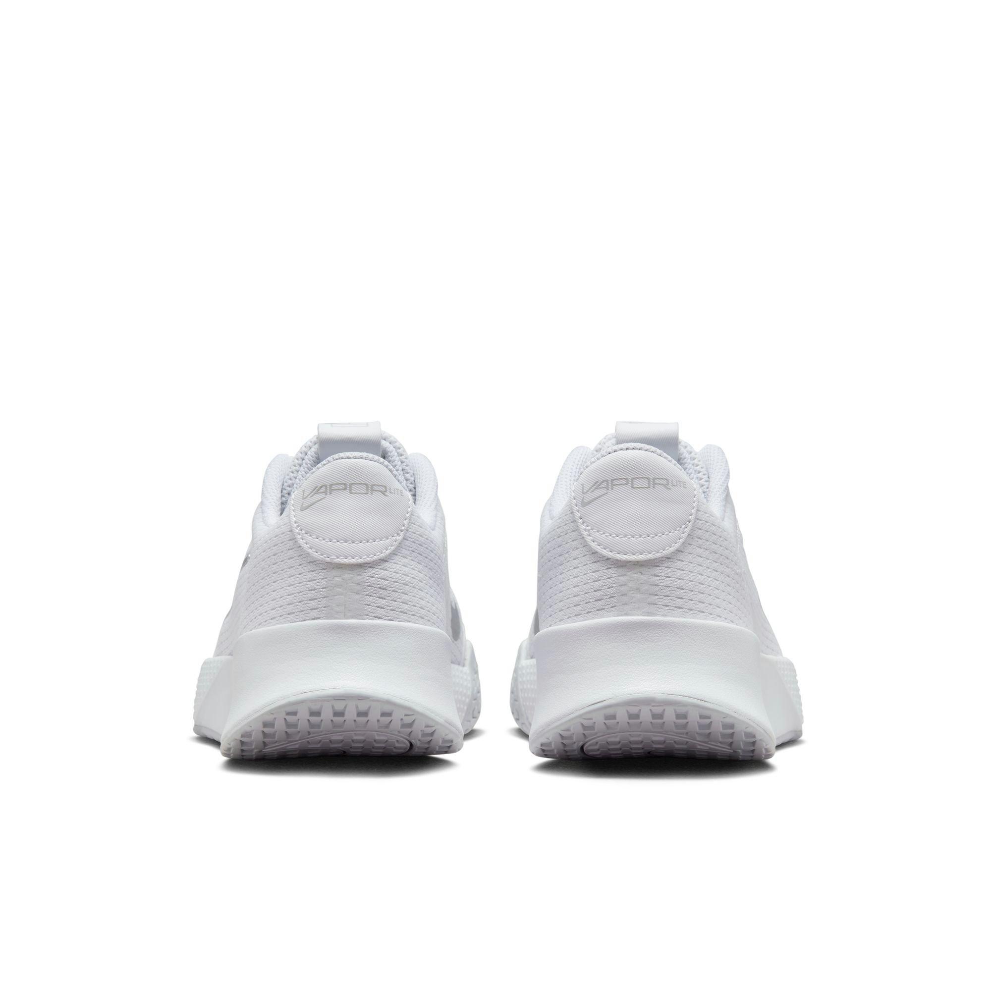 White/Silver - Nike - Vapor Lite 2 Women's Hard Court Tennis Shoes - 4