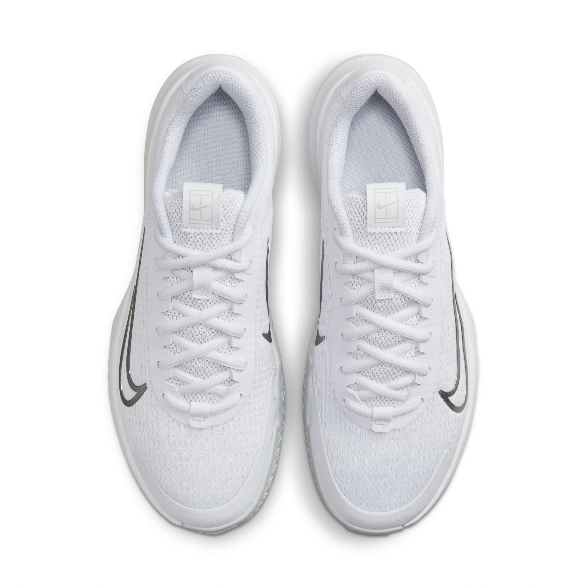 White/Silver - Nike - Vapor Lite 2 Women's Hard Court Tennis Shoes - 5