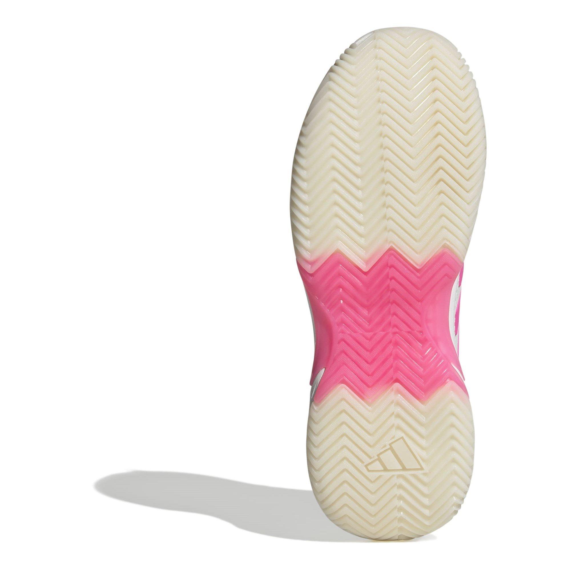 White/Pink/CBlk - adidas - GameCourt 2.0 Womens Shoes - 6