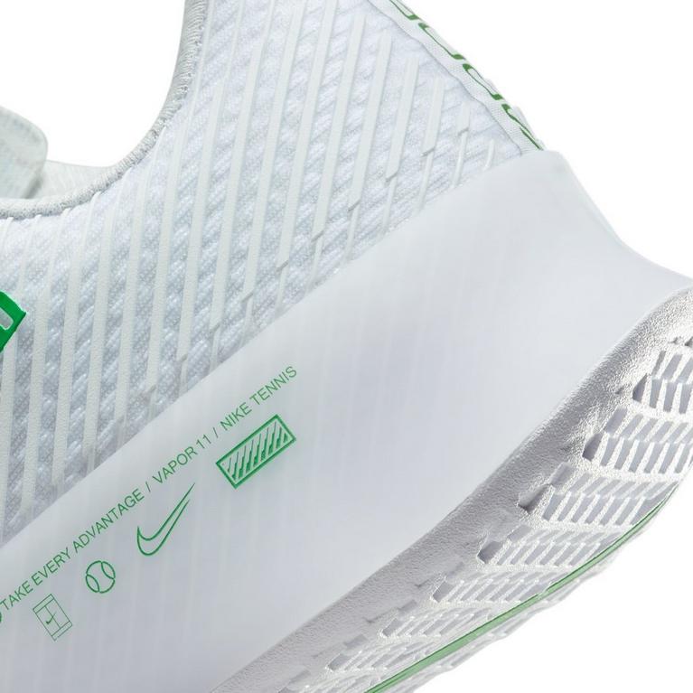 Blanc/Vert Kelly - Nike - Zoom Vapor 11 Women's Hard Court Tennis Shoes - 8