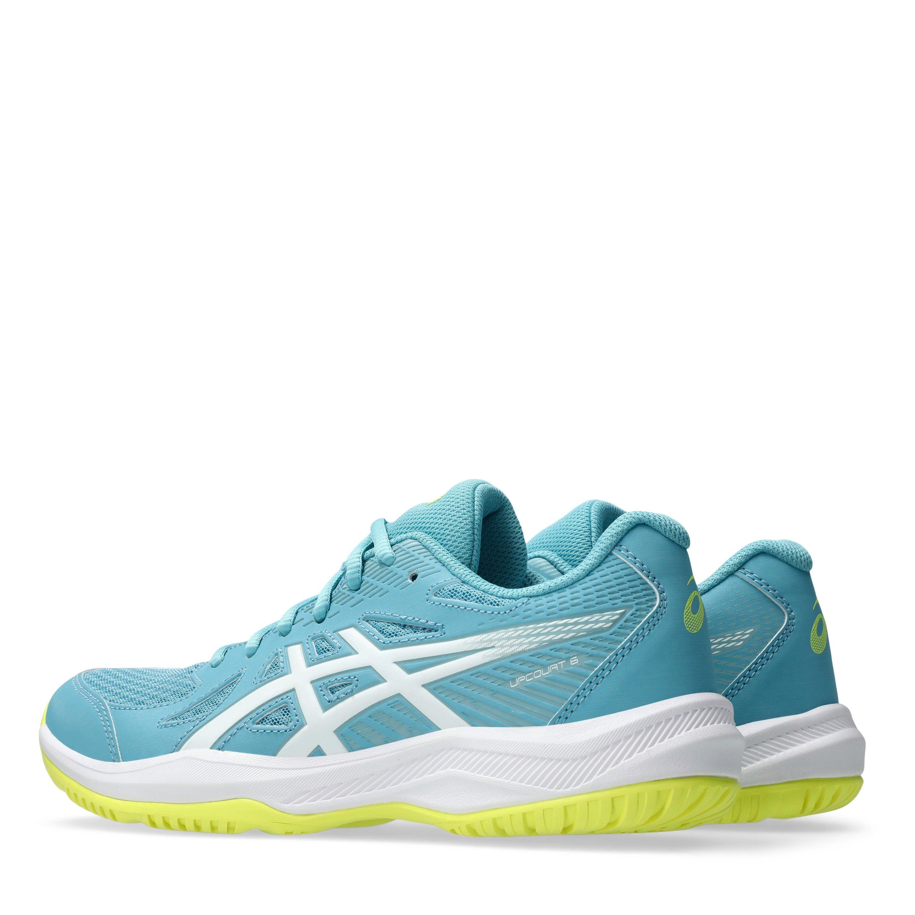 STILWATER/WHITE - Asics - Upcourt 6 Womens Badminton Shoes - 5