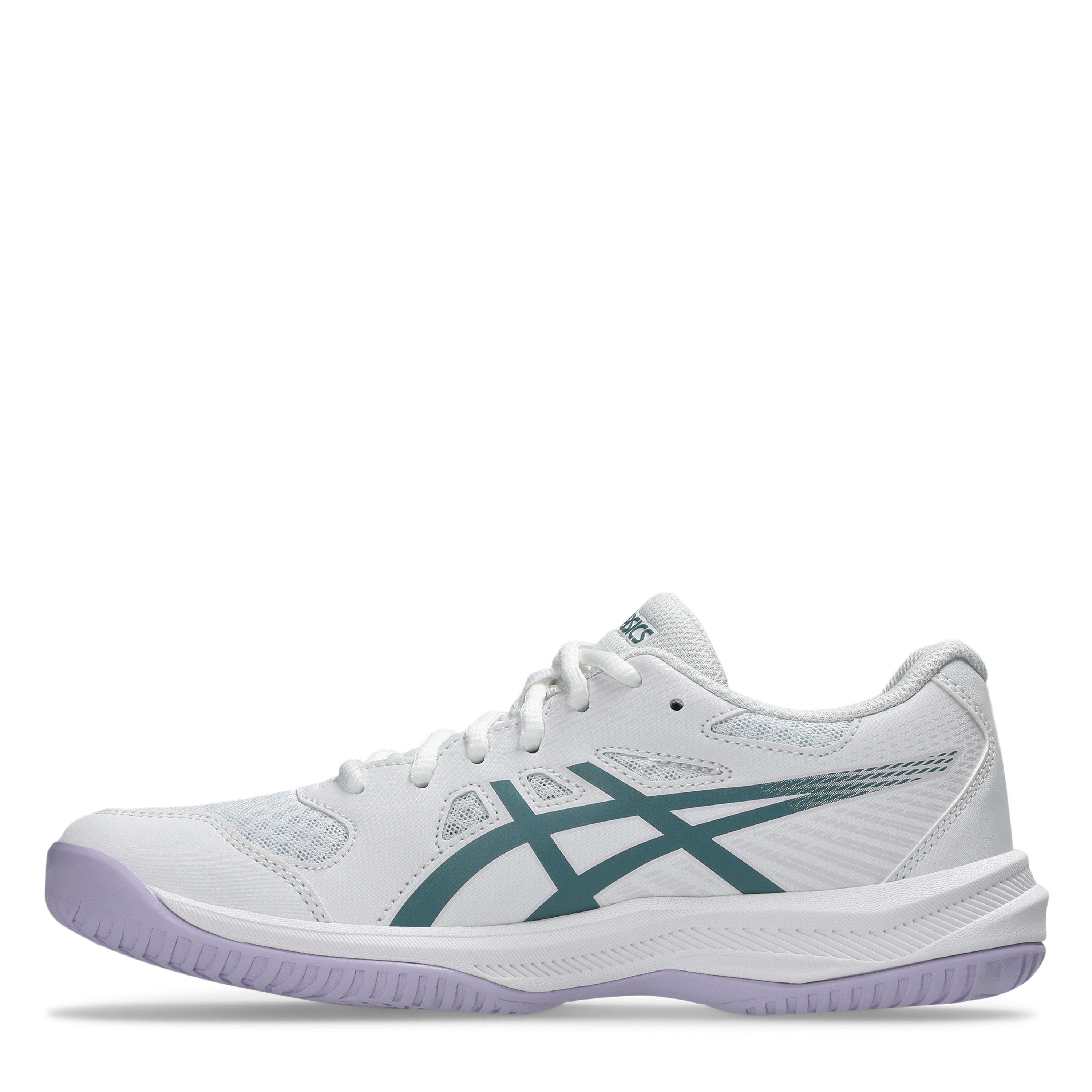 Wht/Foggy Teal - Asics - Upcourt 6 Womens Badminton Shoes - 2