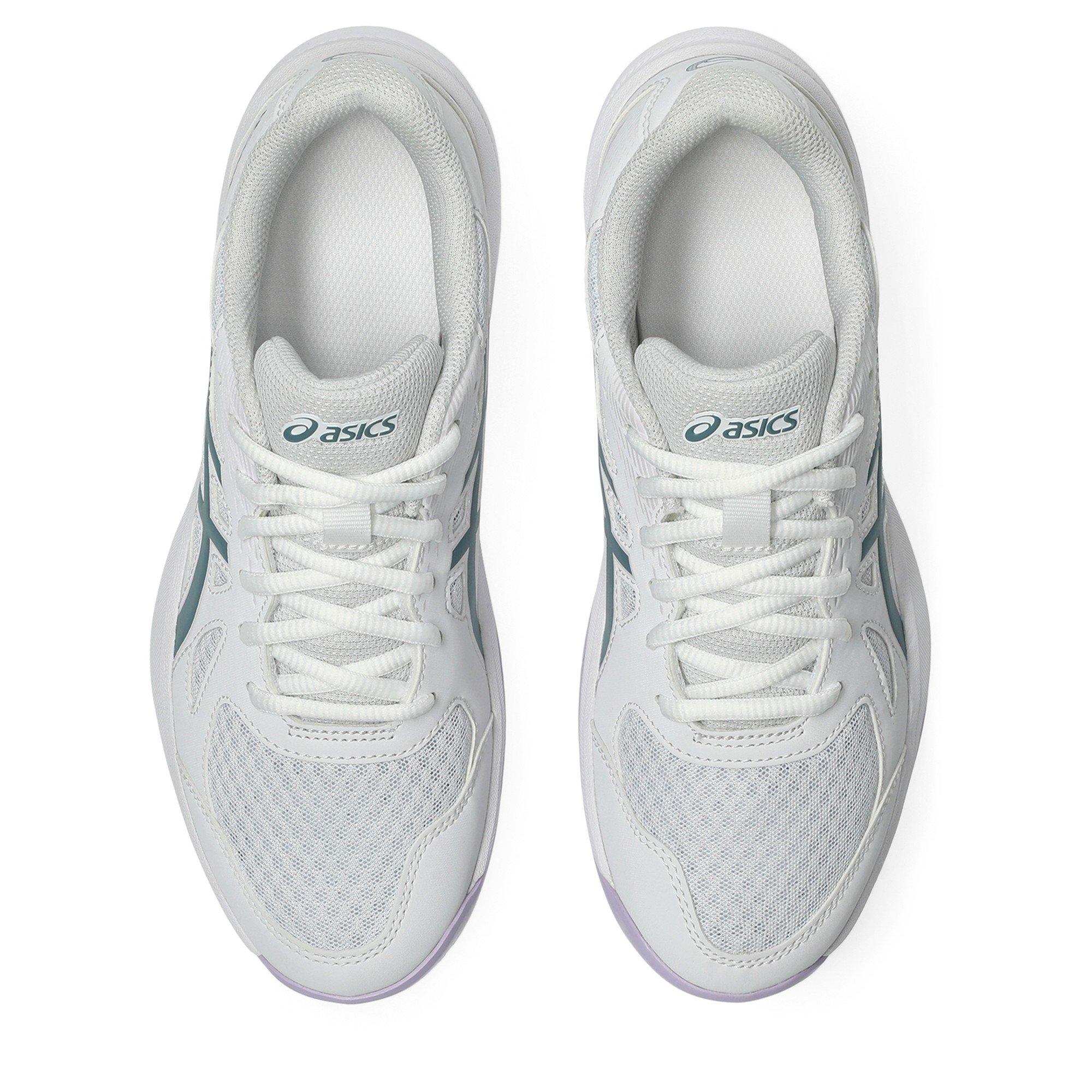 Wht/Foggy Teal - Asics - Upcourt 6 Womens Badminton Shoes - 6