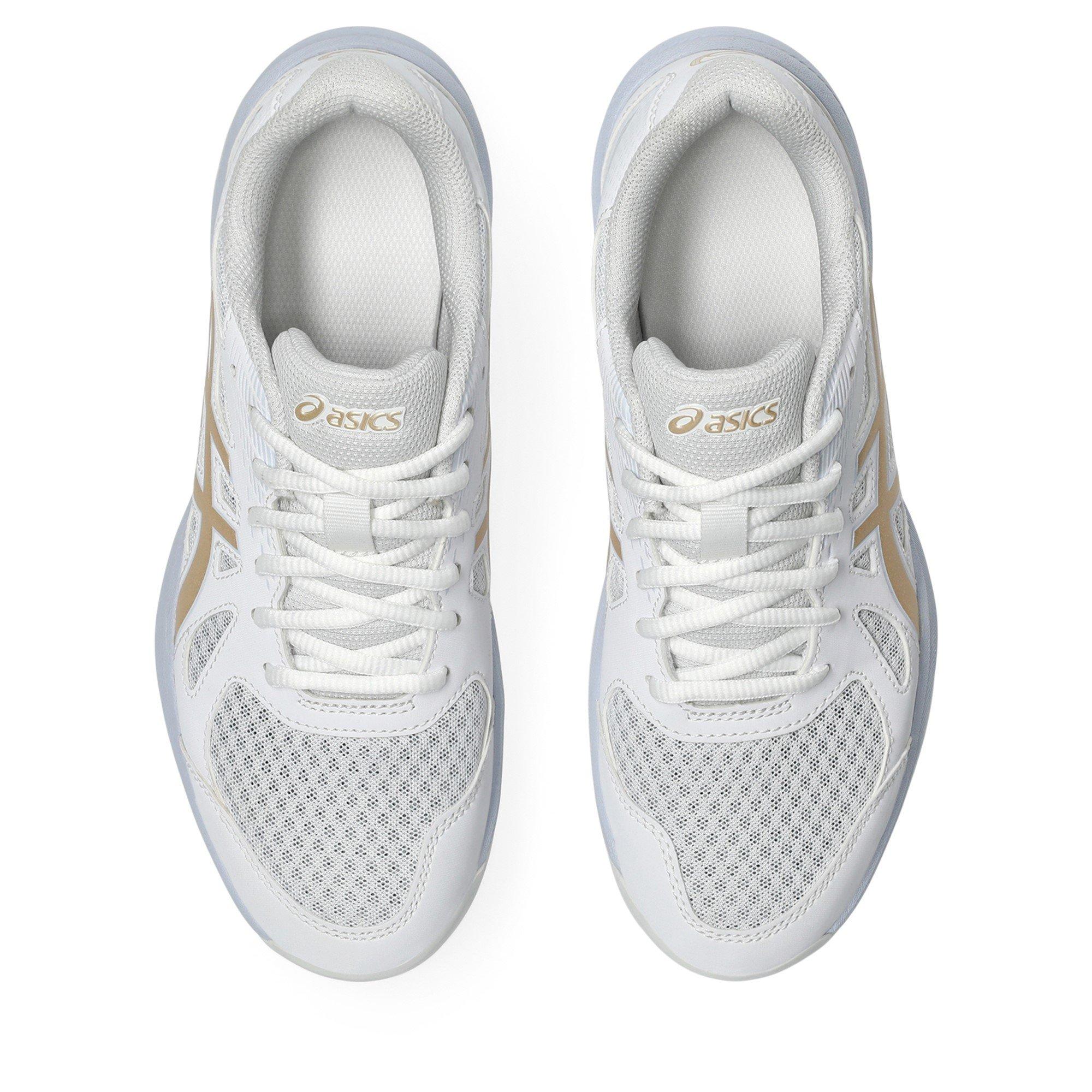 WHITE/CHAMPAGNE - Asics - Upcourt 6 Womens Badminton Shoes - 6