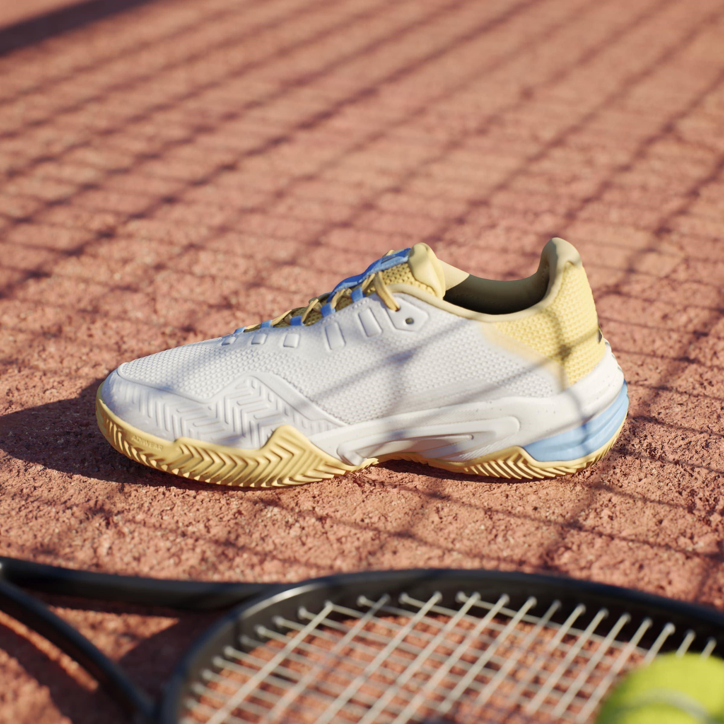 Ftwwht/Cblack/S - adidas - Barricade 13 Clay Tennis Shoes Womens - 14