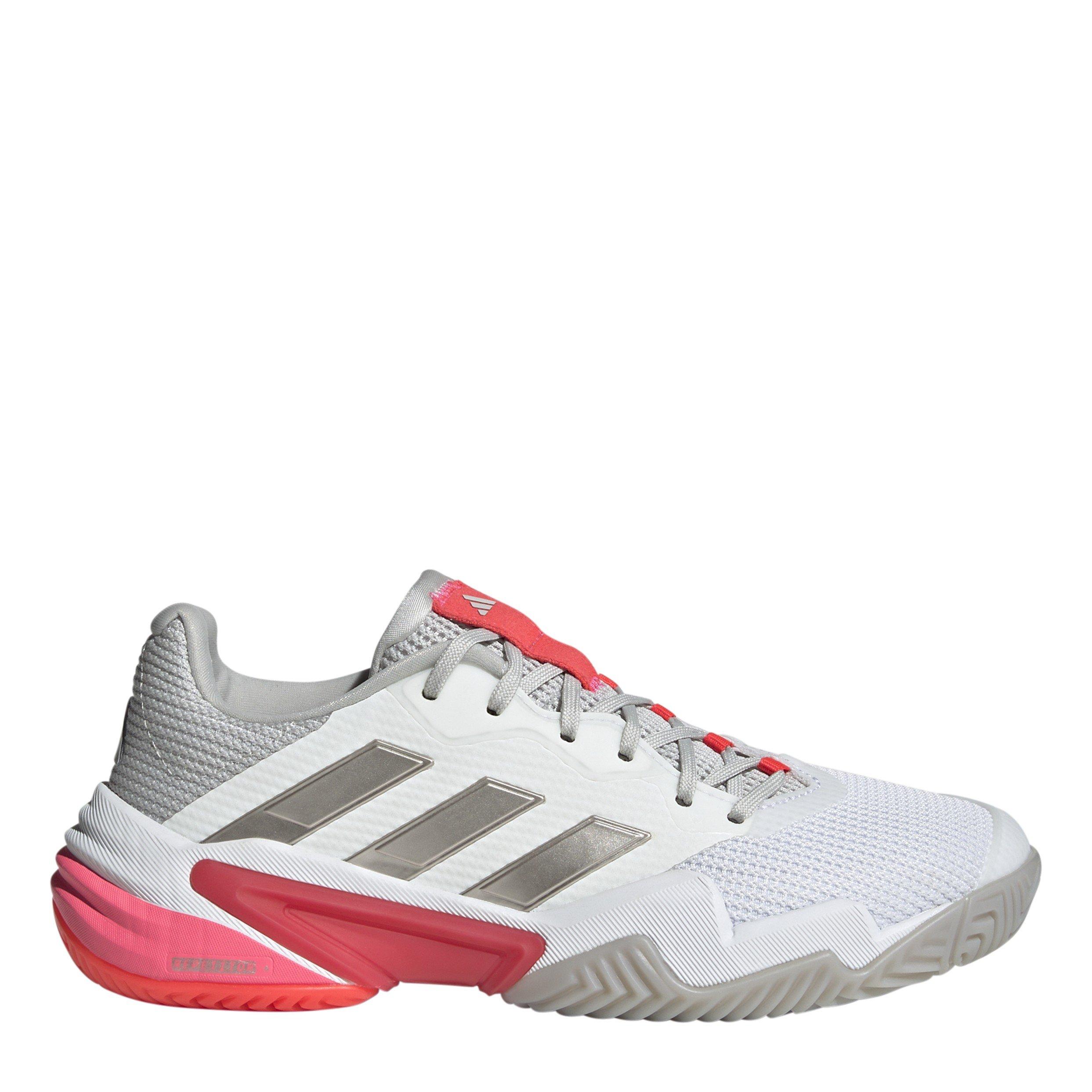 Wit/Roze - adidas - Barricade 13 Tennis Shoes Womens - 1