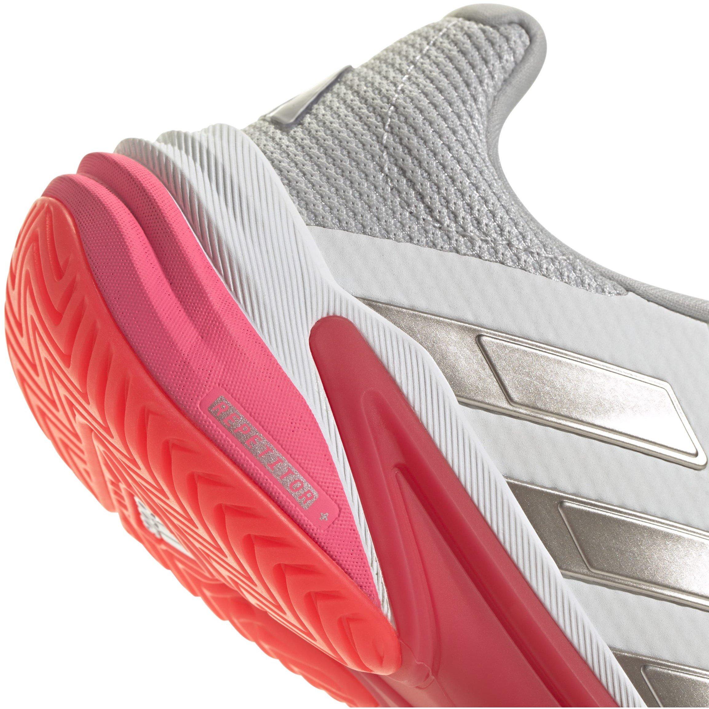 Wit/Roze - adidas - Barricade 13 Tennis Shoes Womens - 8