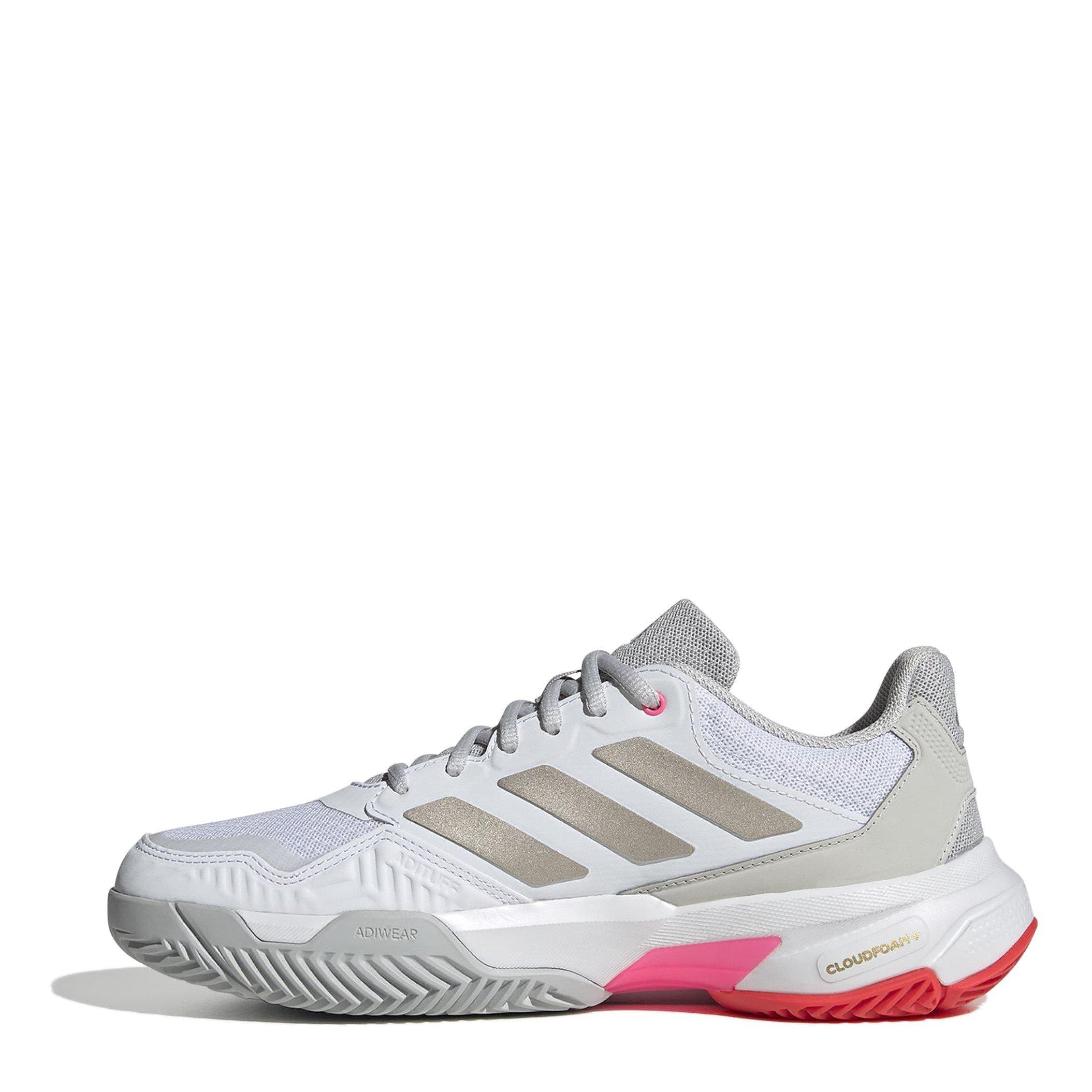 White/Pink - adidas - Courtjam Control 3 Tennis Shoes Womens - 2