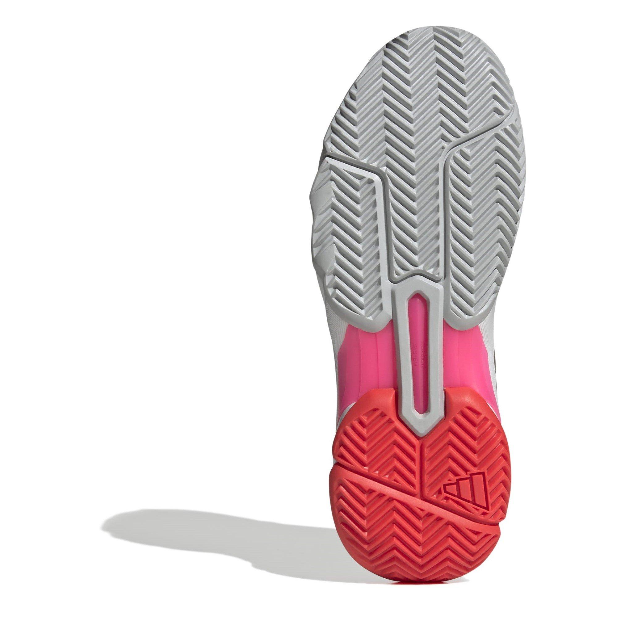 White/Pink - adidas - Courtjam Control 3 Tennis Shoes Womens - 6