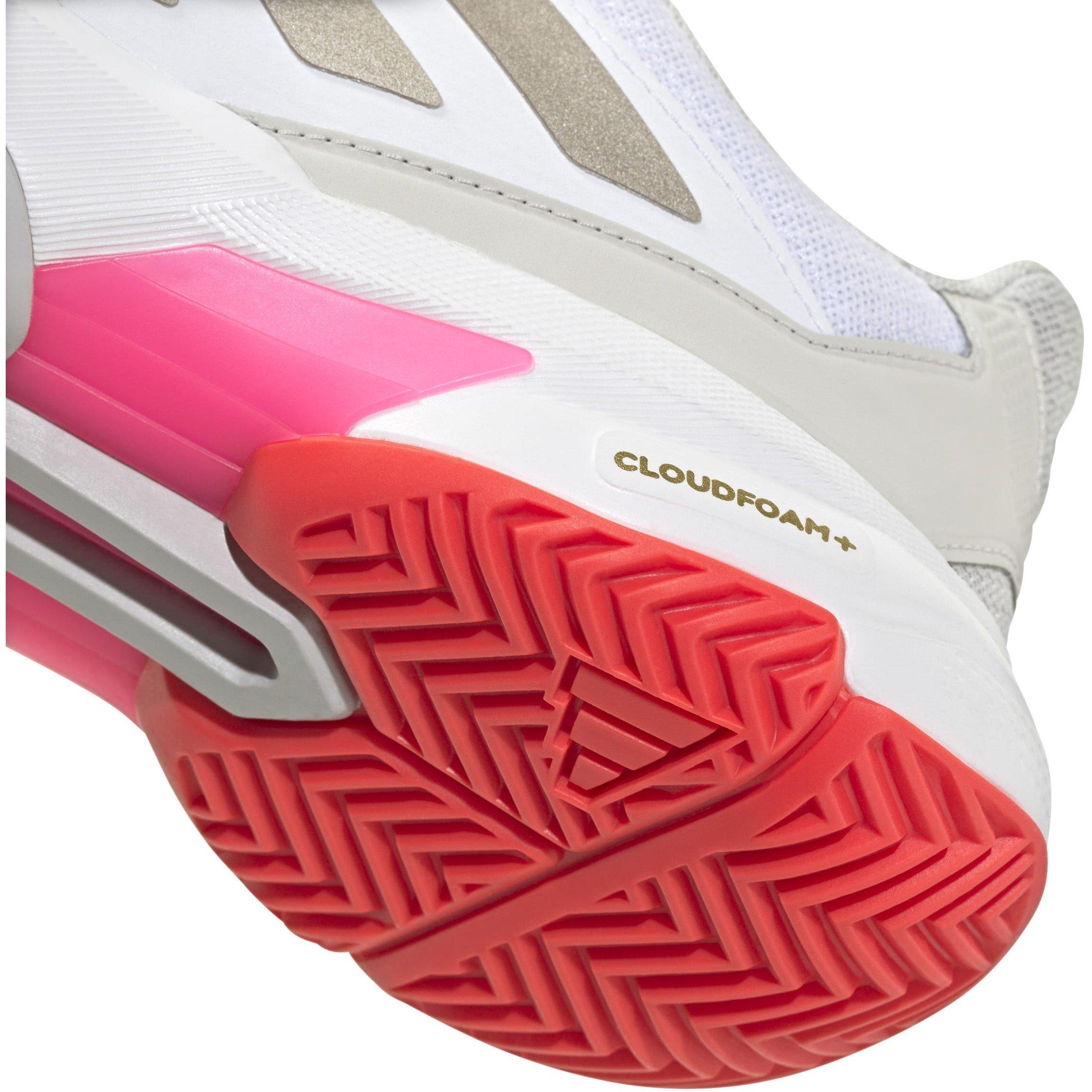 White/Pink - adidas - Courtjam Control 3 Tennis Shoes Womens - 7