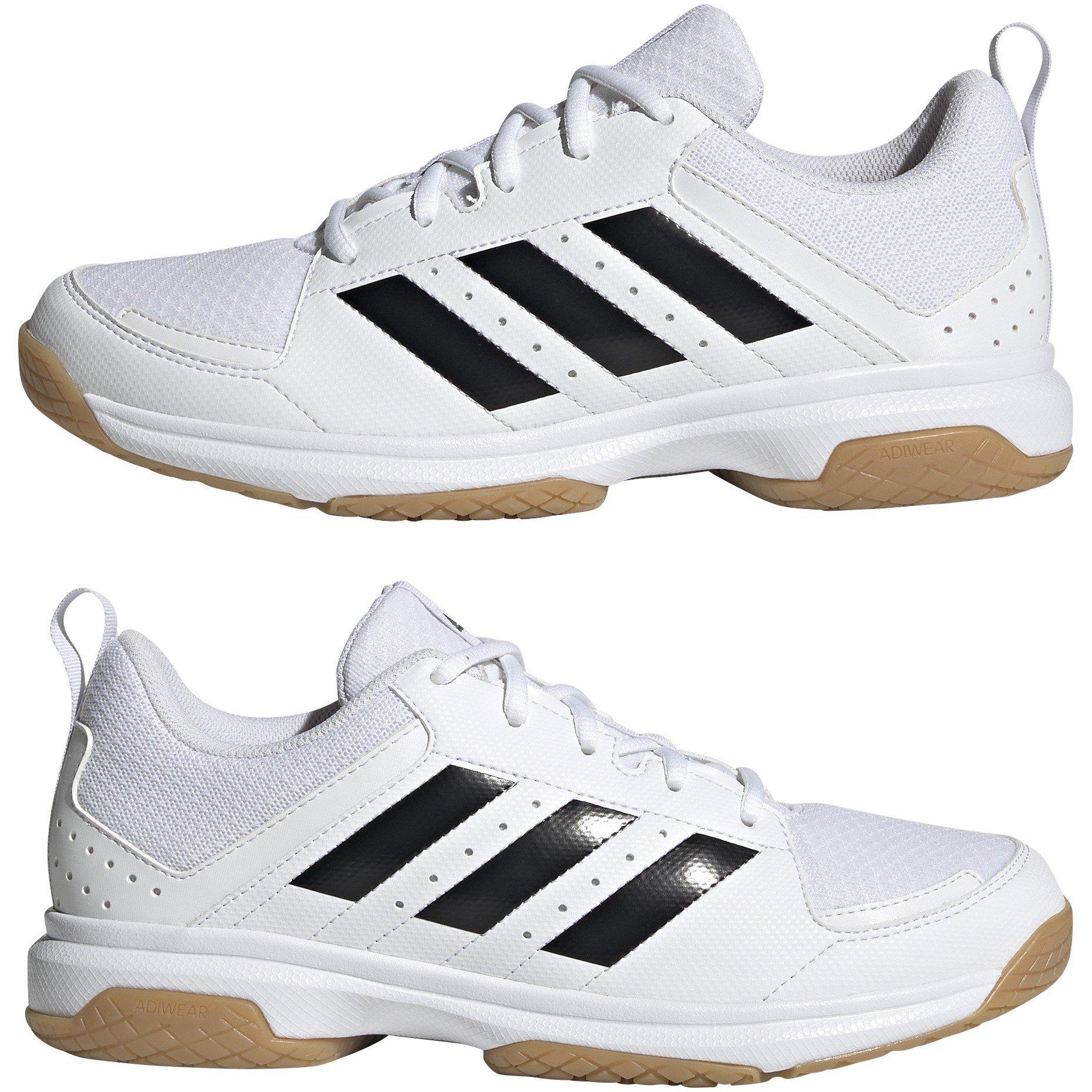 Blanco/Negro - adidas - Ligra Womens Volleyball Shoes - 10
