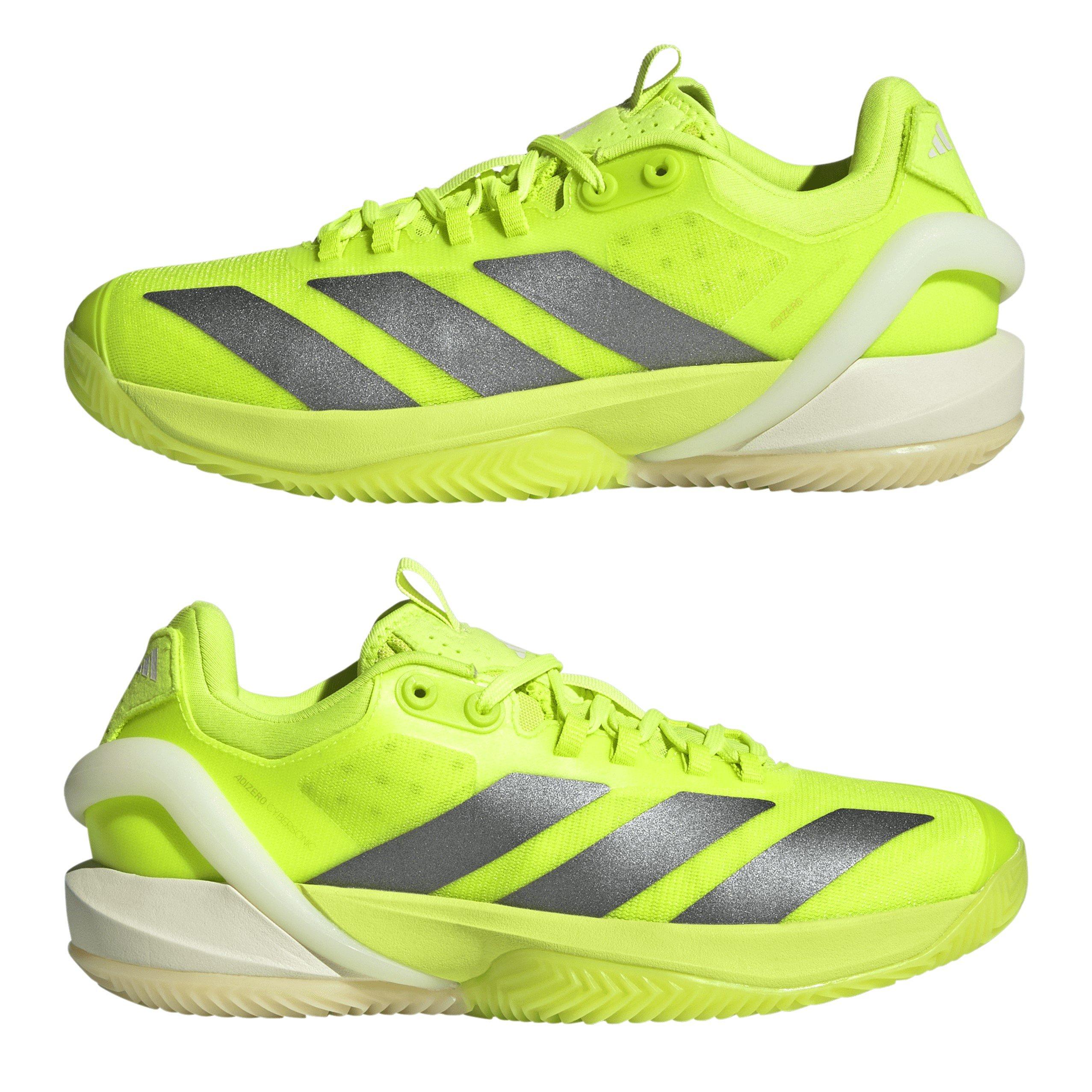 Lucid Lemon/Iro - adidas - Adizero Cybersonic Clay Lightweight Tennis Shoes - 9