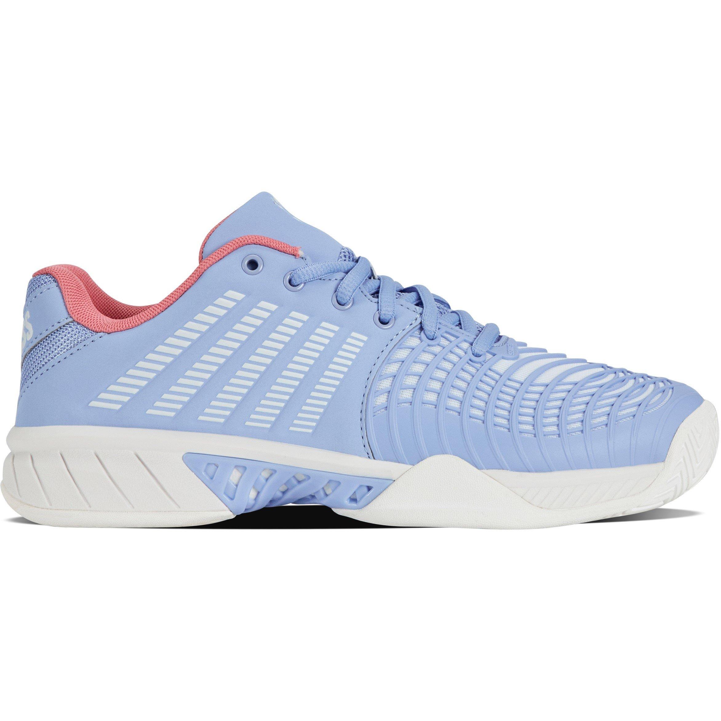 White/Strawbry - K-Swiss - Women's Express Light 3 All Court Lace Up Tennis Shoes - 1