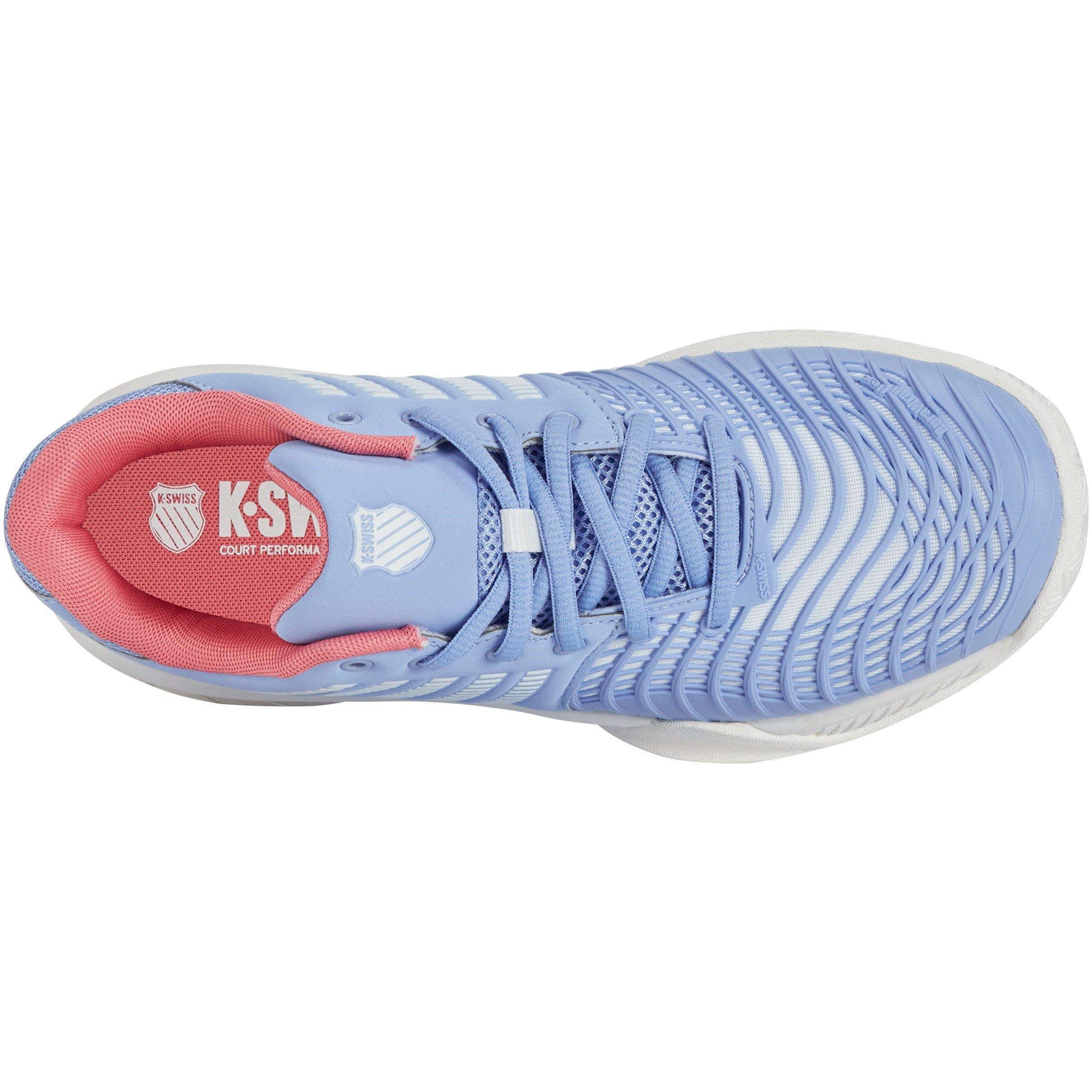White/Strawbry - K-Swiss - Women's Express Light 3 All Court Lace Up Tennis Shoes - 5