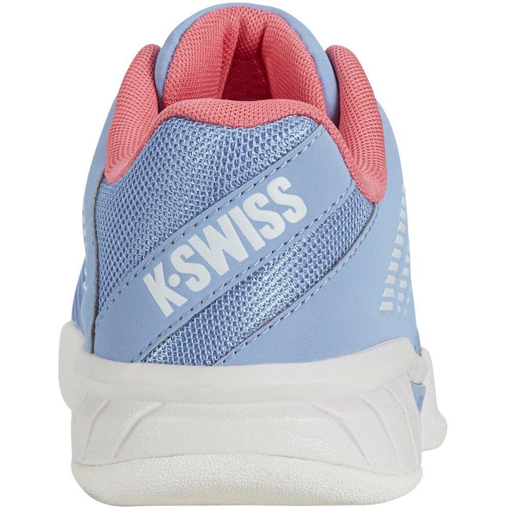 White/Strawbry - K-Swiss - Women's Express Light 3 HB Clay Court Lace Up Tennis Shoes - 3