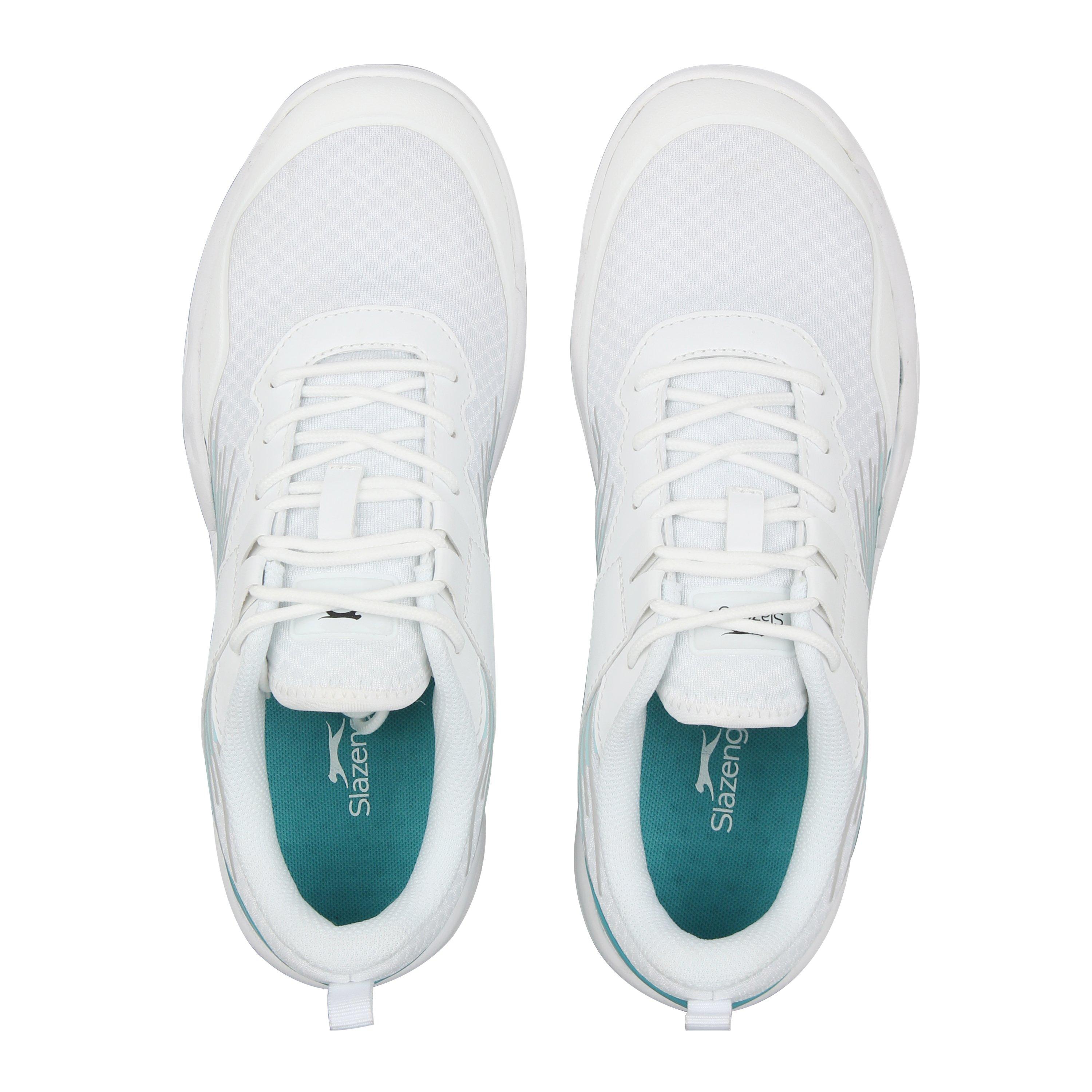 Wht/Aqua - Slazenger - Baseline Womens - 5