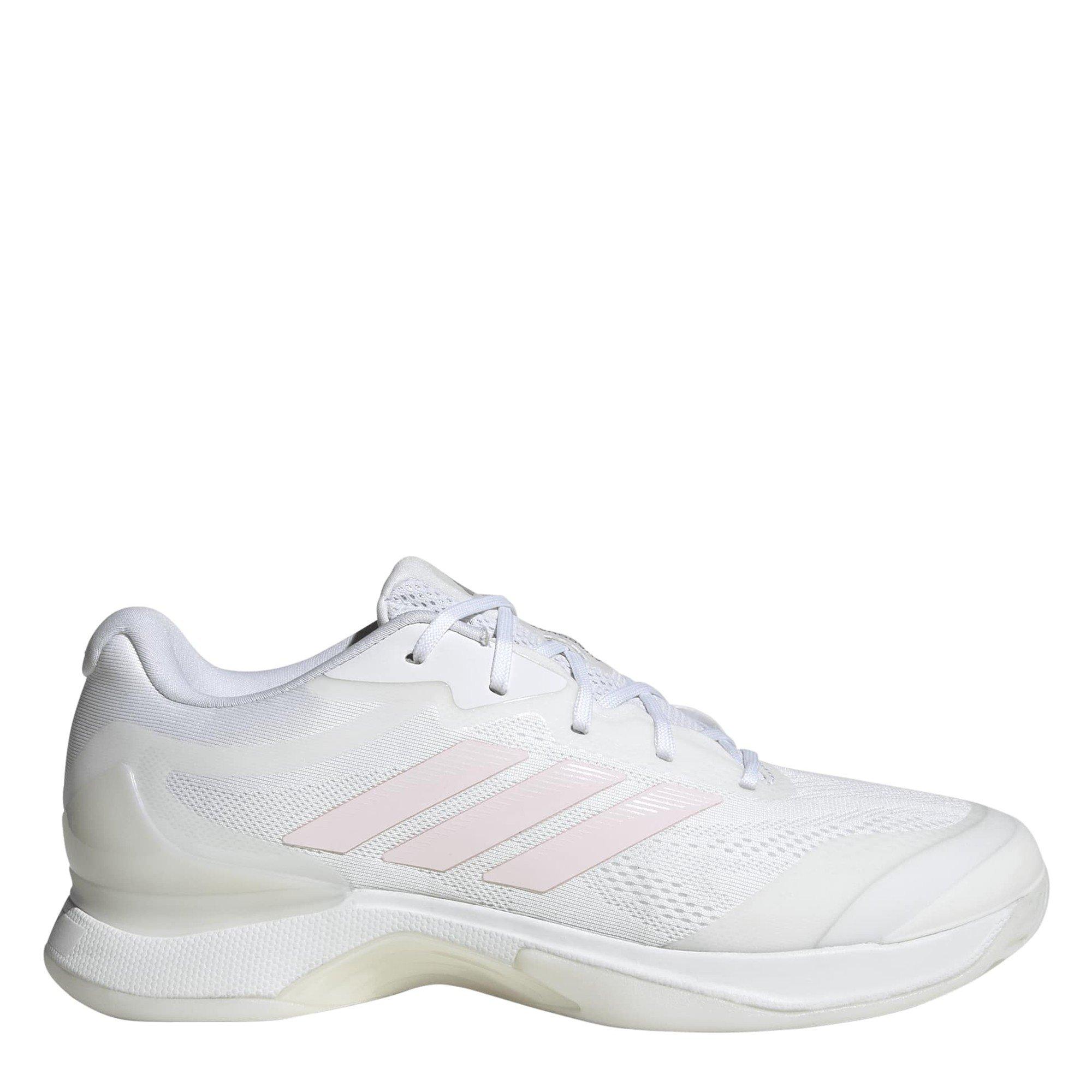 Wht/Pink - adidas - Women's AVacourt3 Tennis Shoes - 1