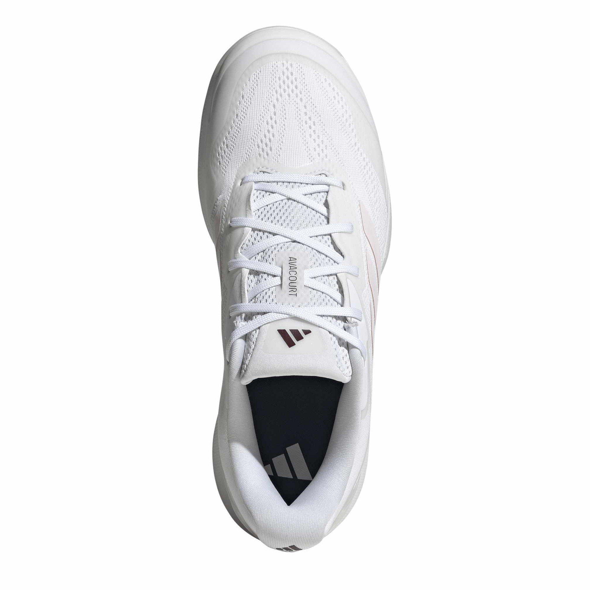 Wht/Pink - adidas - Women's AVacourt3 Tennis Shoes - 5