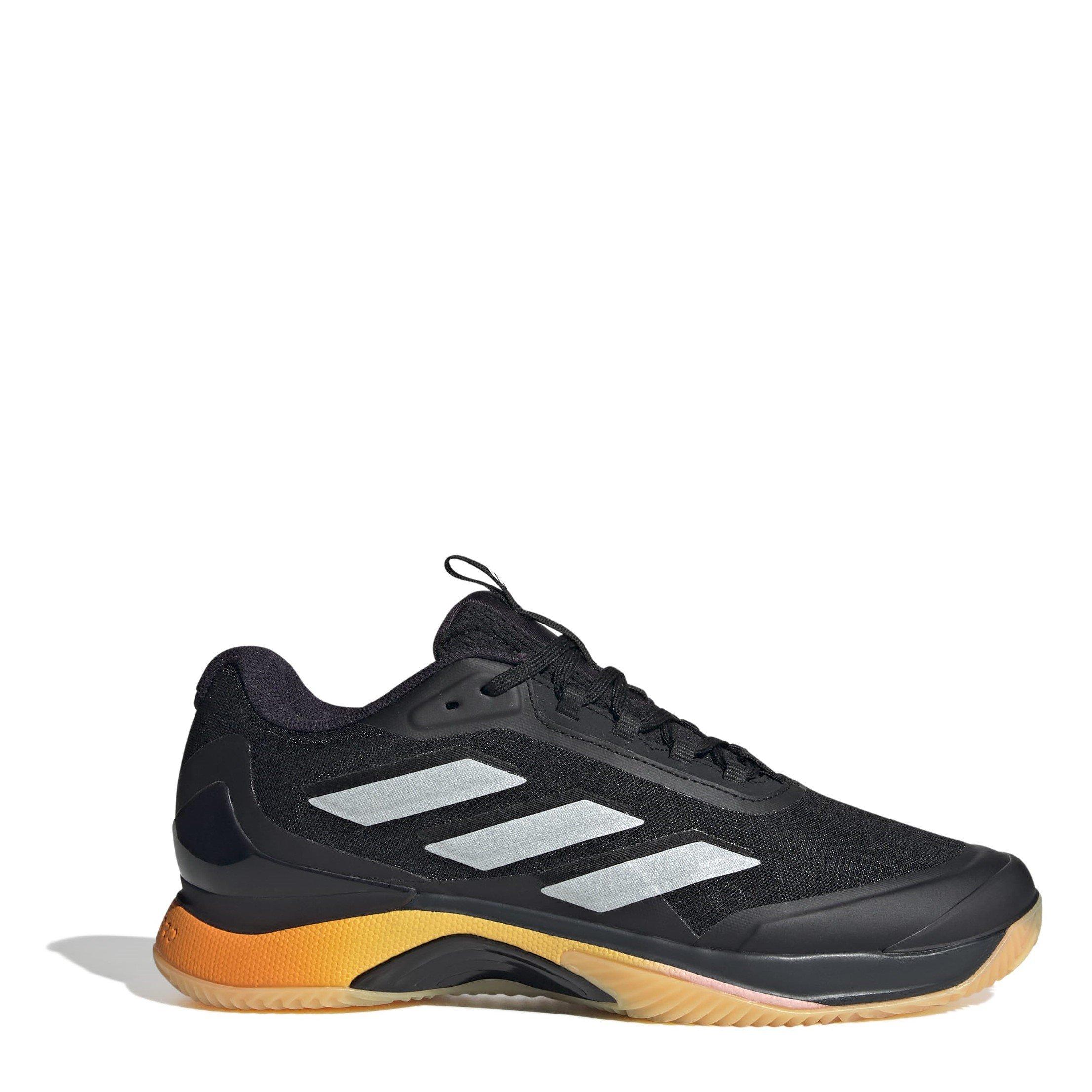 Adidas Women's Avacourt 2 Clay Tennis Shoes - Blk/Metal/Spark - 6 (39.3)