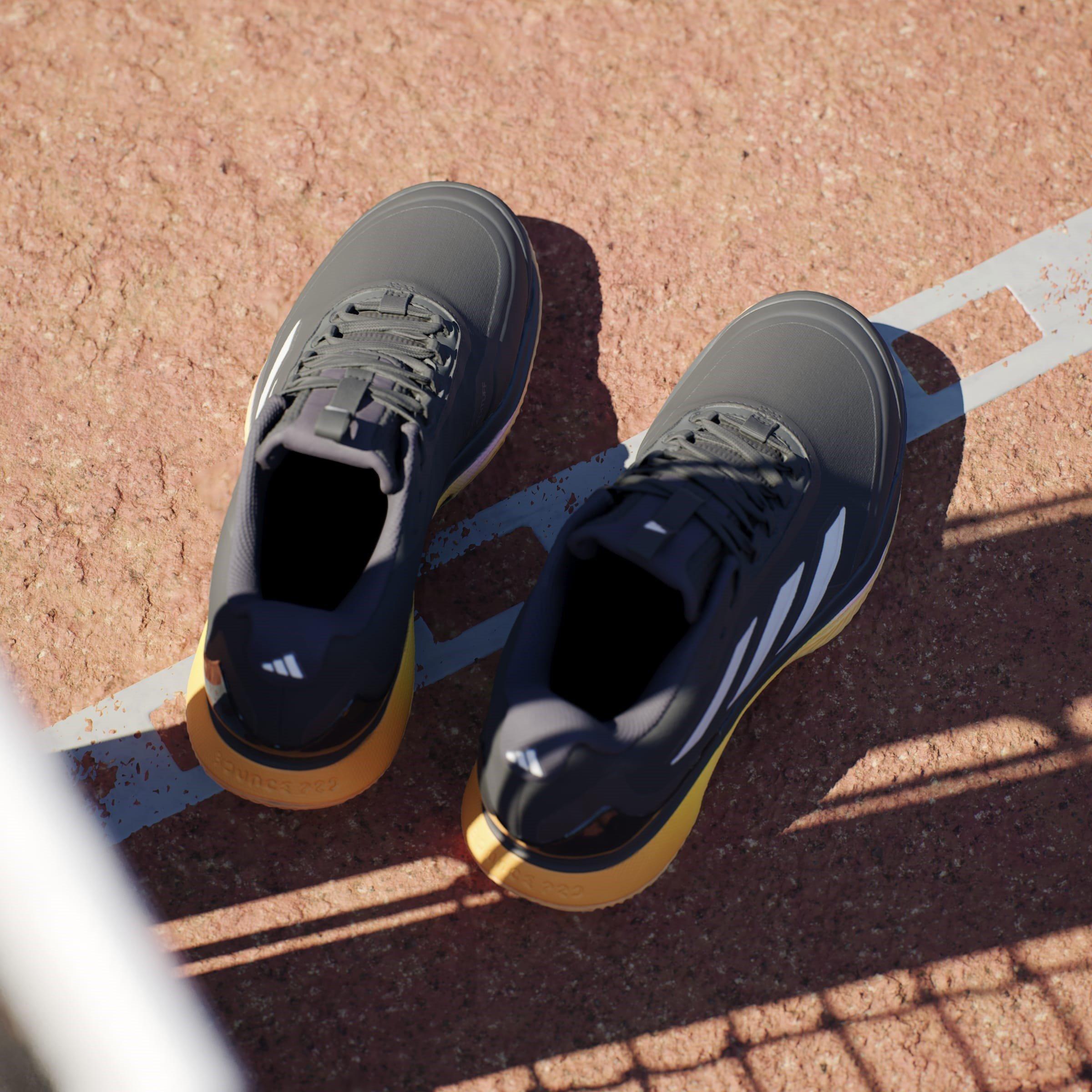 Blk/Metal/Spark - adidas - Avacourt 2 Clay Tennis Shoes Womens - 13