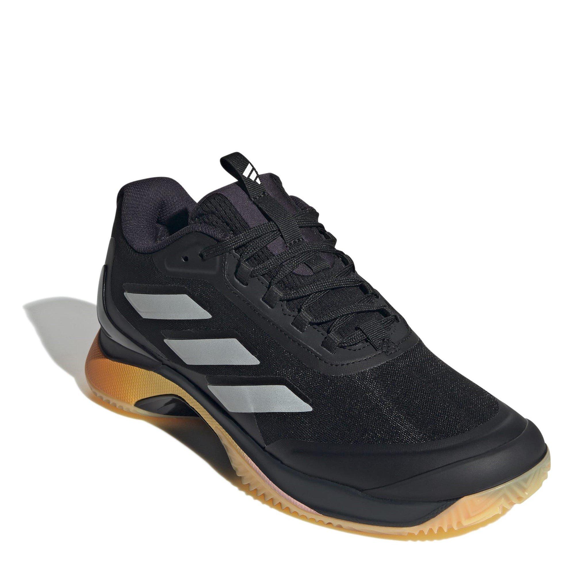 Blk/Metal/Spark - adidas - Avacourt 2 Clay Tennis Shoes Womens - 3